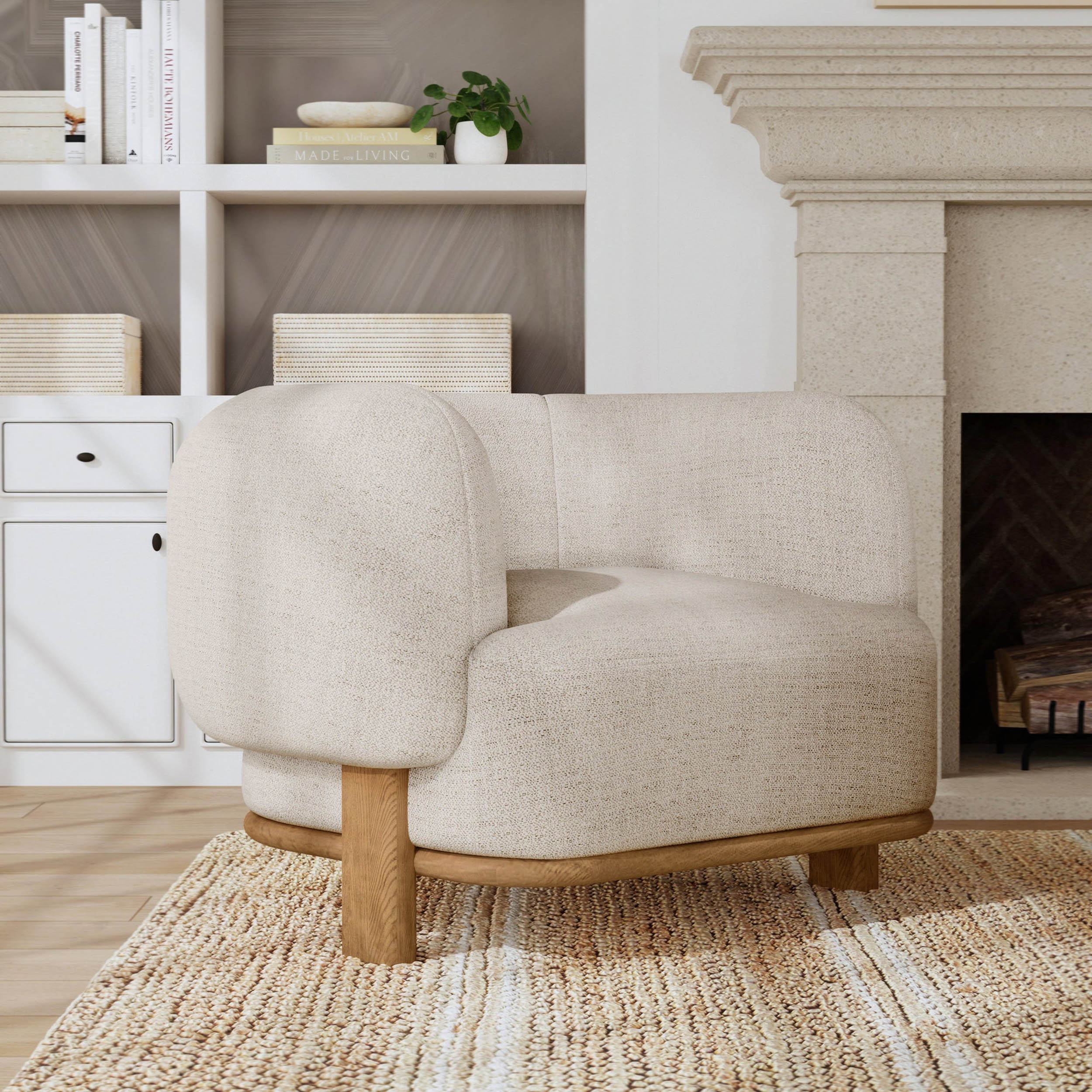 Pasadena Accent Chair, Natural