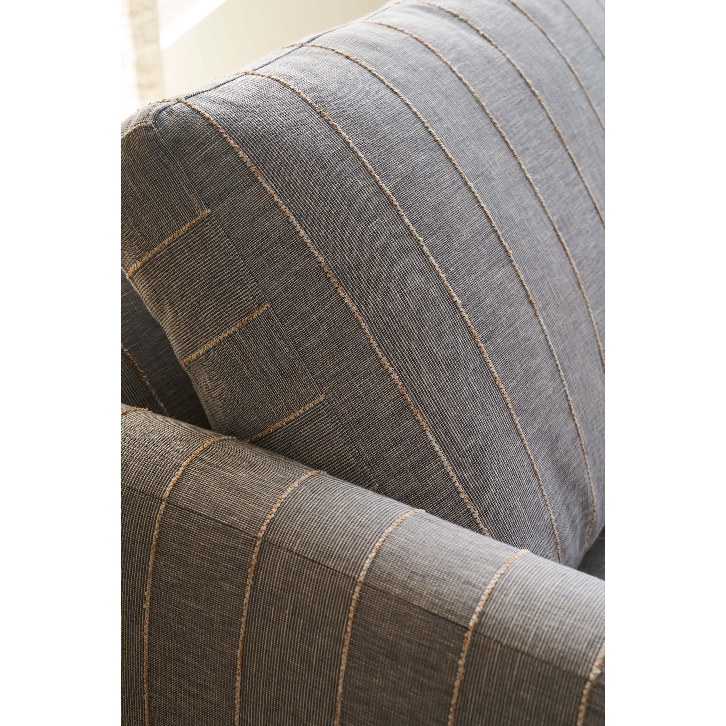 Quick Ship Allie Swivel - Indigo Kid-proof Stripe, Blue