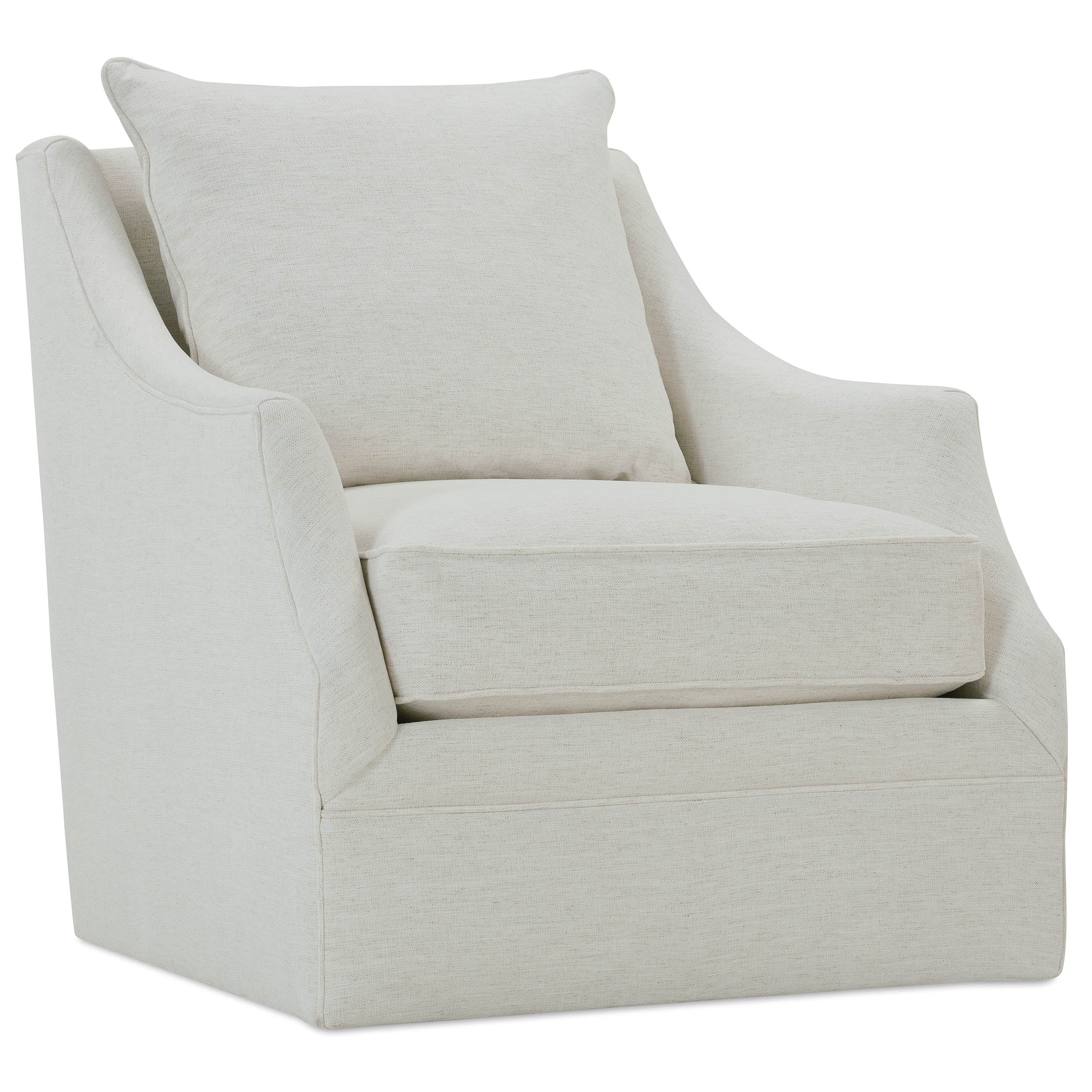 Quick Ship Kara Swivel Chair, Nomad Snow