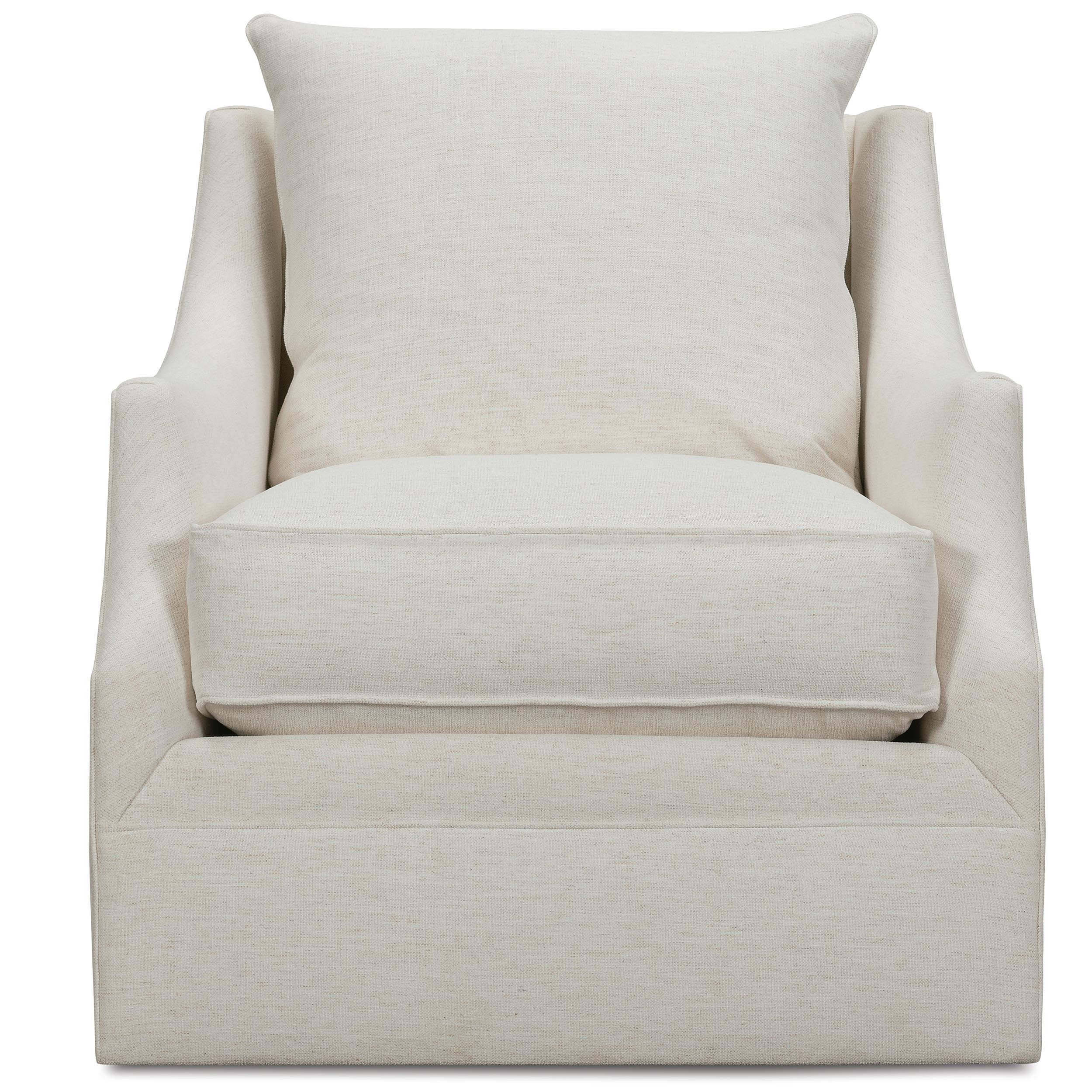 Quick Ship Kara Swivel Glider Chair, Nomad Snow