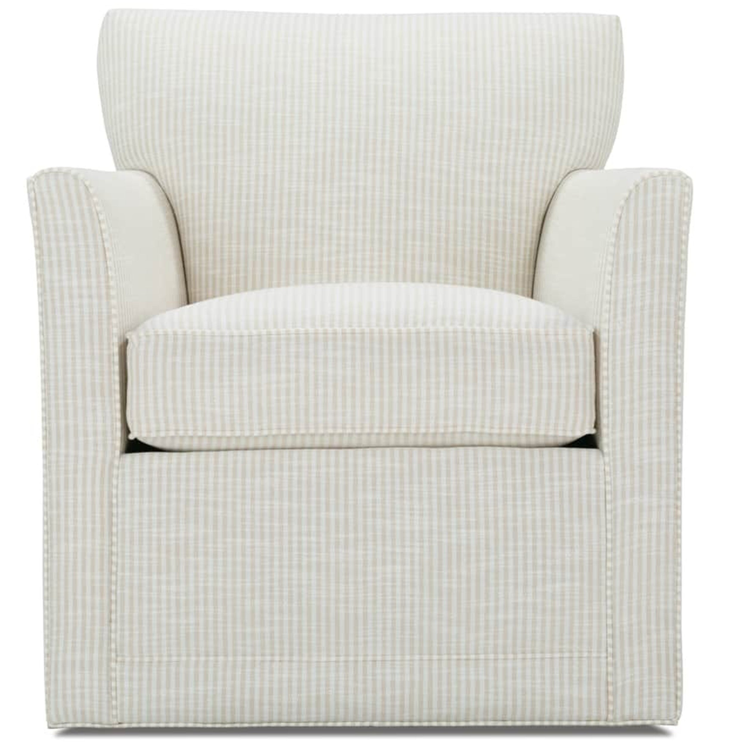 Quick Ship Times Square Swivel Chair, Beige