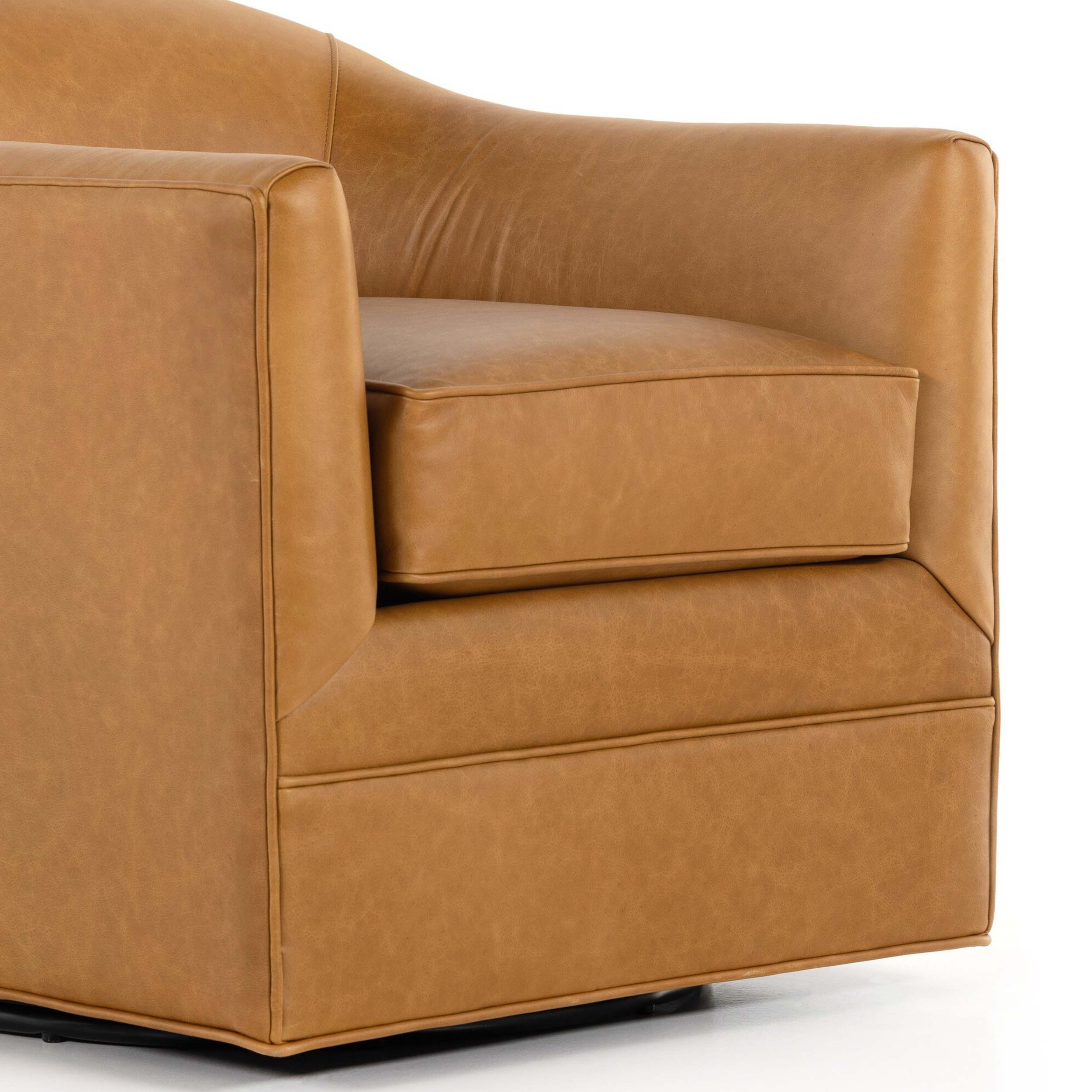 Quinton Swivel Chair, Osorno Camel