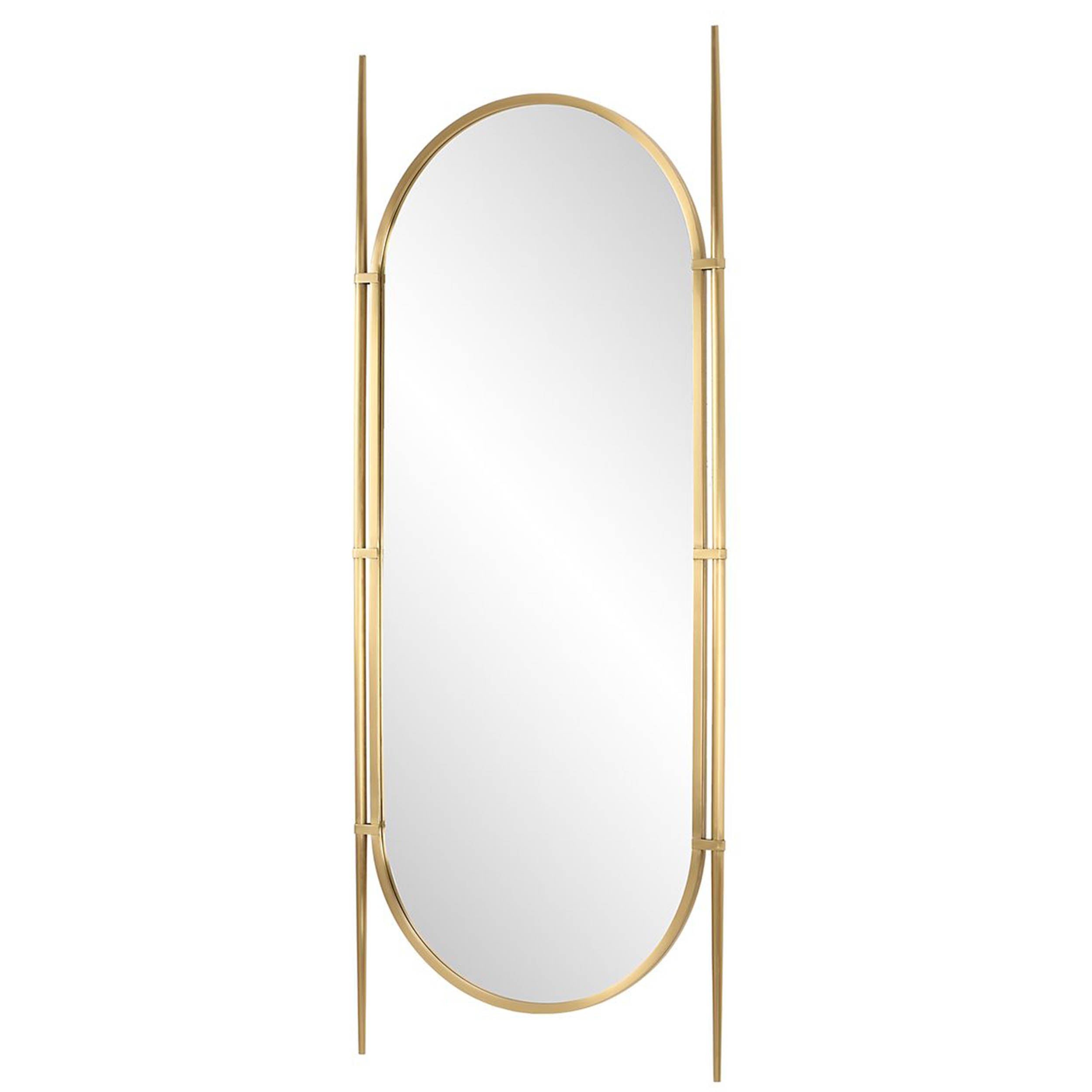 Stick To It Floor Mirror, Gold