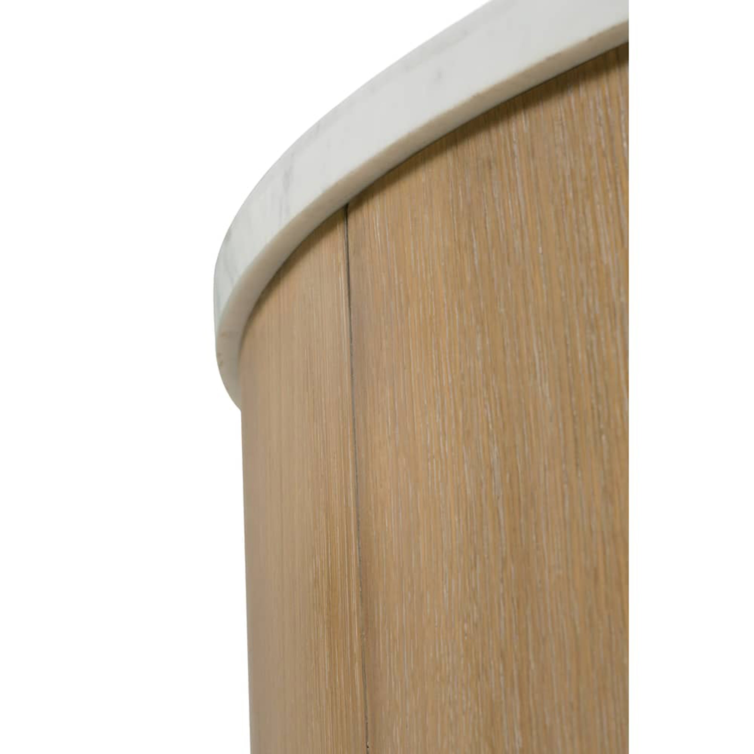 Delray Round Cocktail Table, Carrara