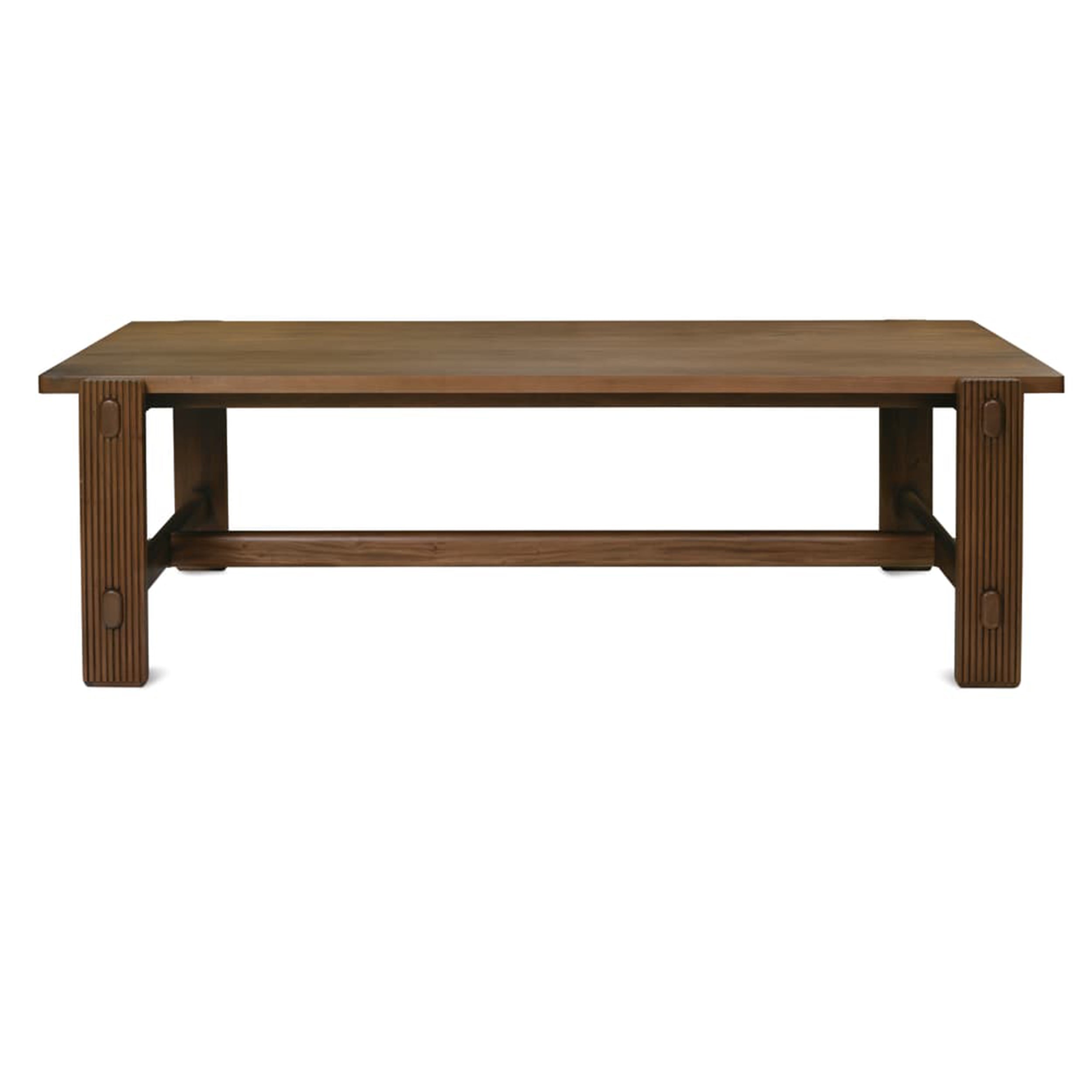 Kindred Rectangle Dining Table - Mahogany Top, Sesame