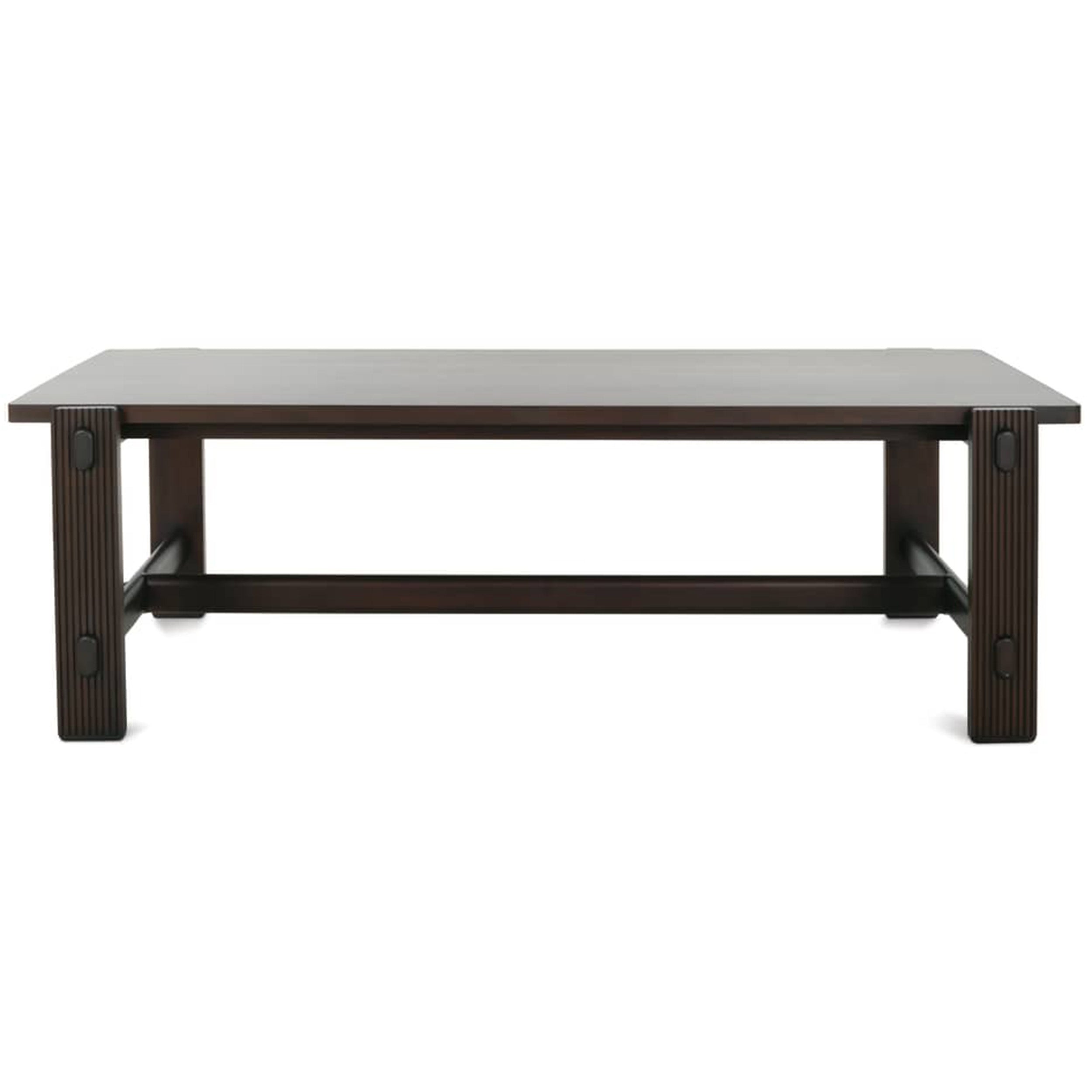 Kindred Rectangle Dining Table - Mahogany Top, Godiva