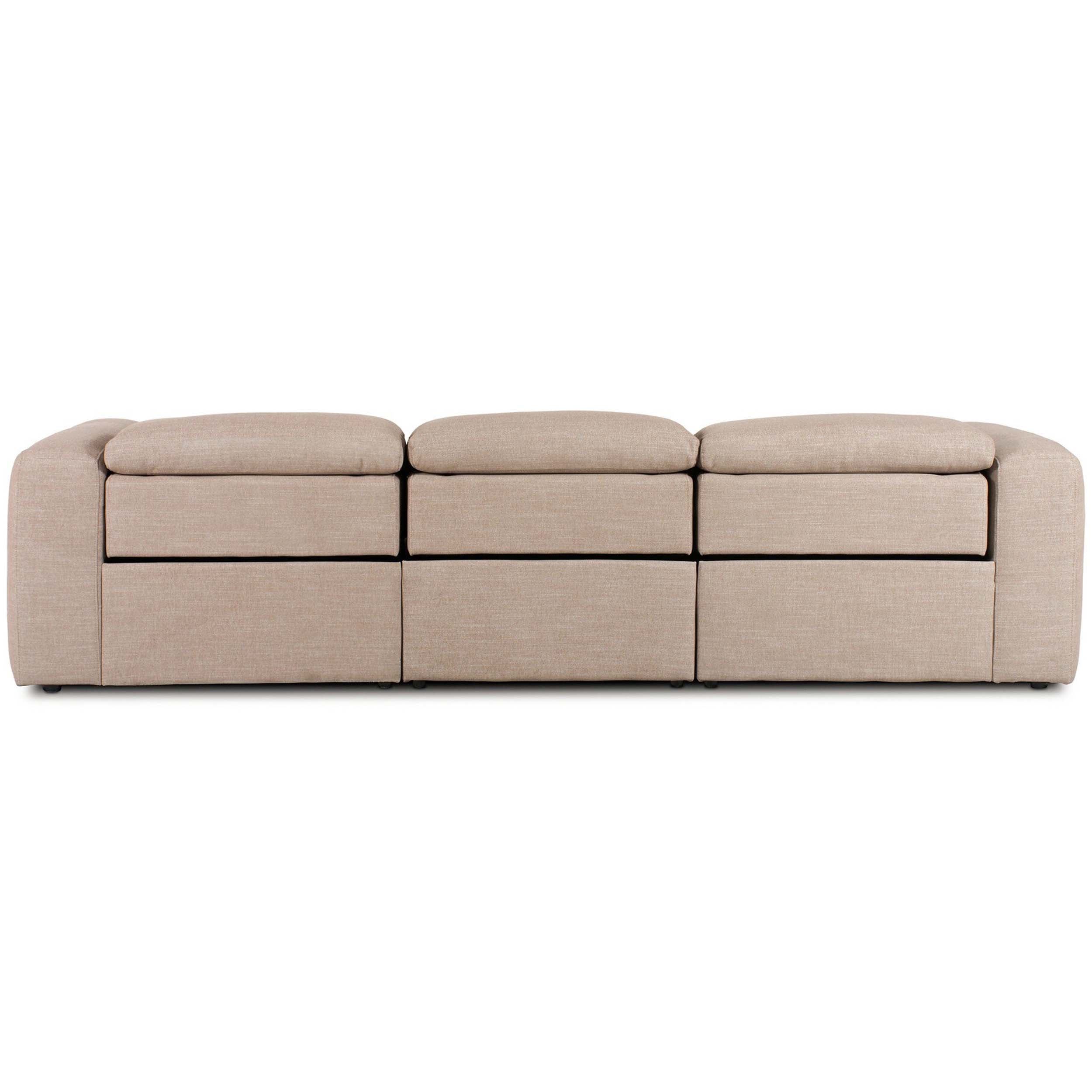 Radley Power Recline- 3 pc Sectional, Nomad Taupe