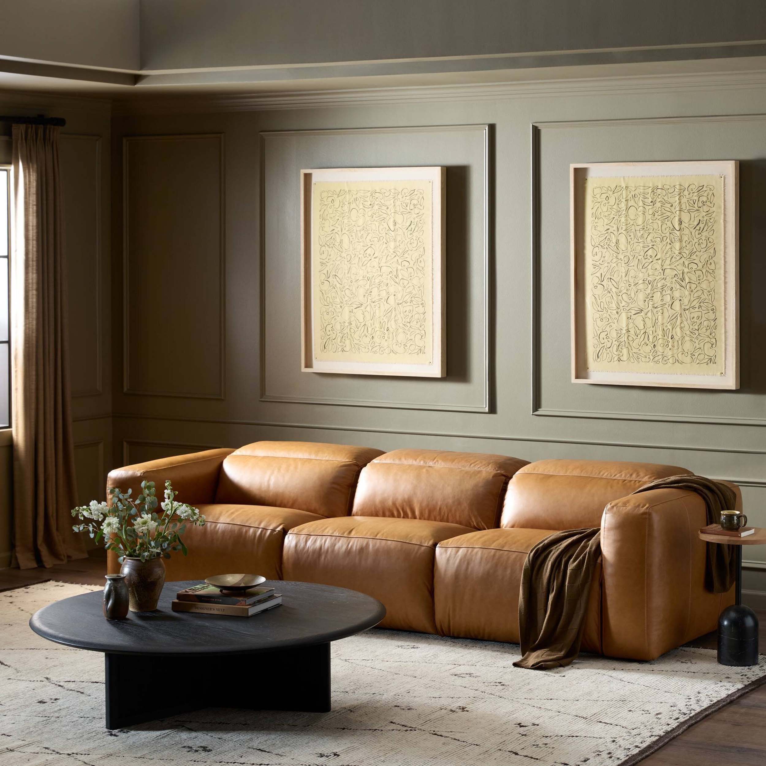 Radley Power Recline- 3 pc Sectional, Sonoma Butterscotch