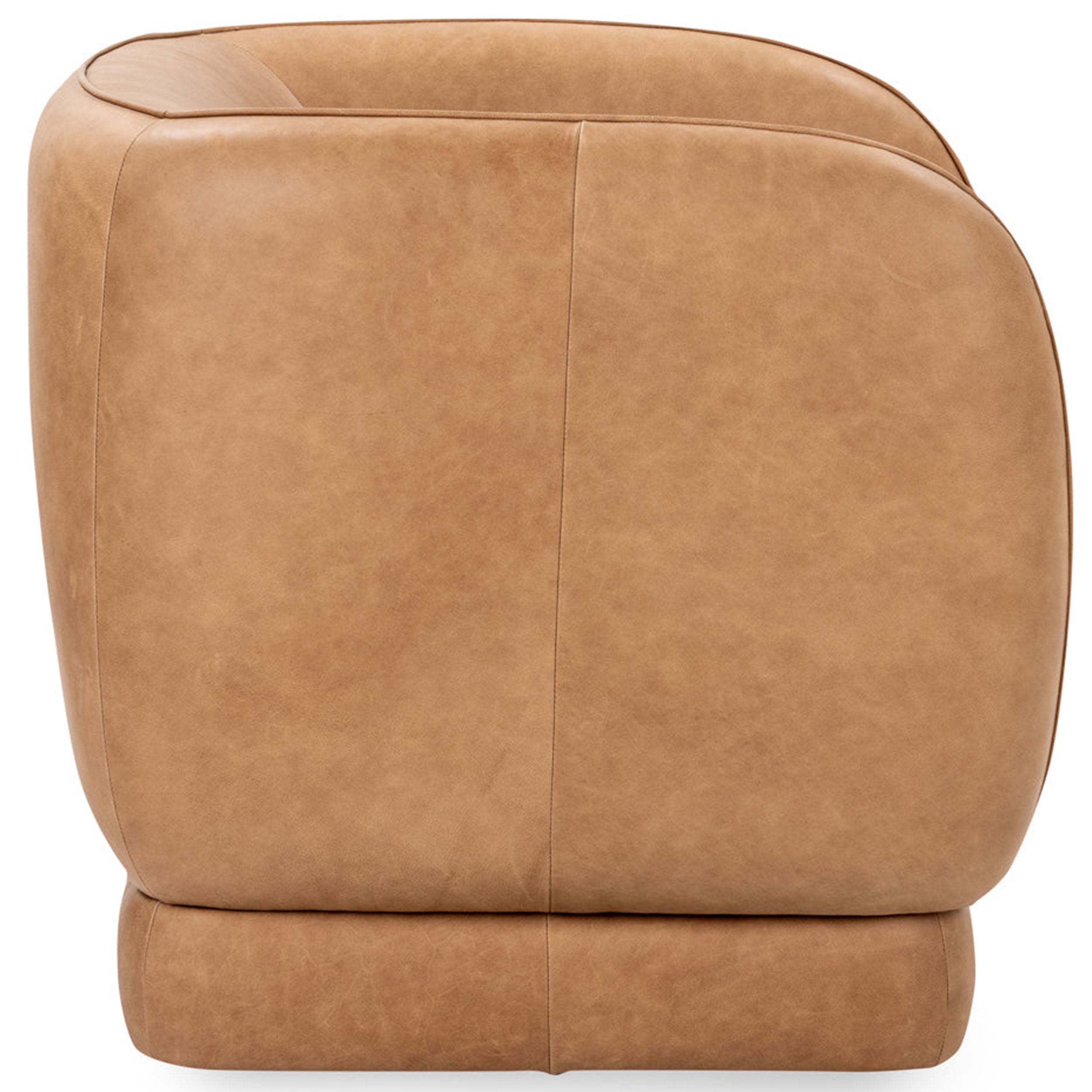 Rinner Leather Accent Chair, Tan