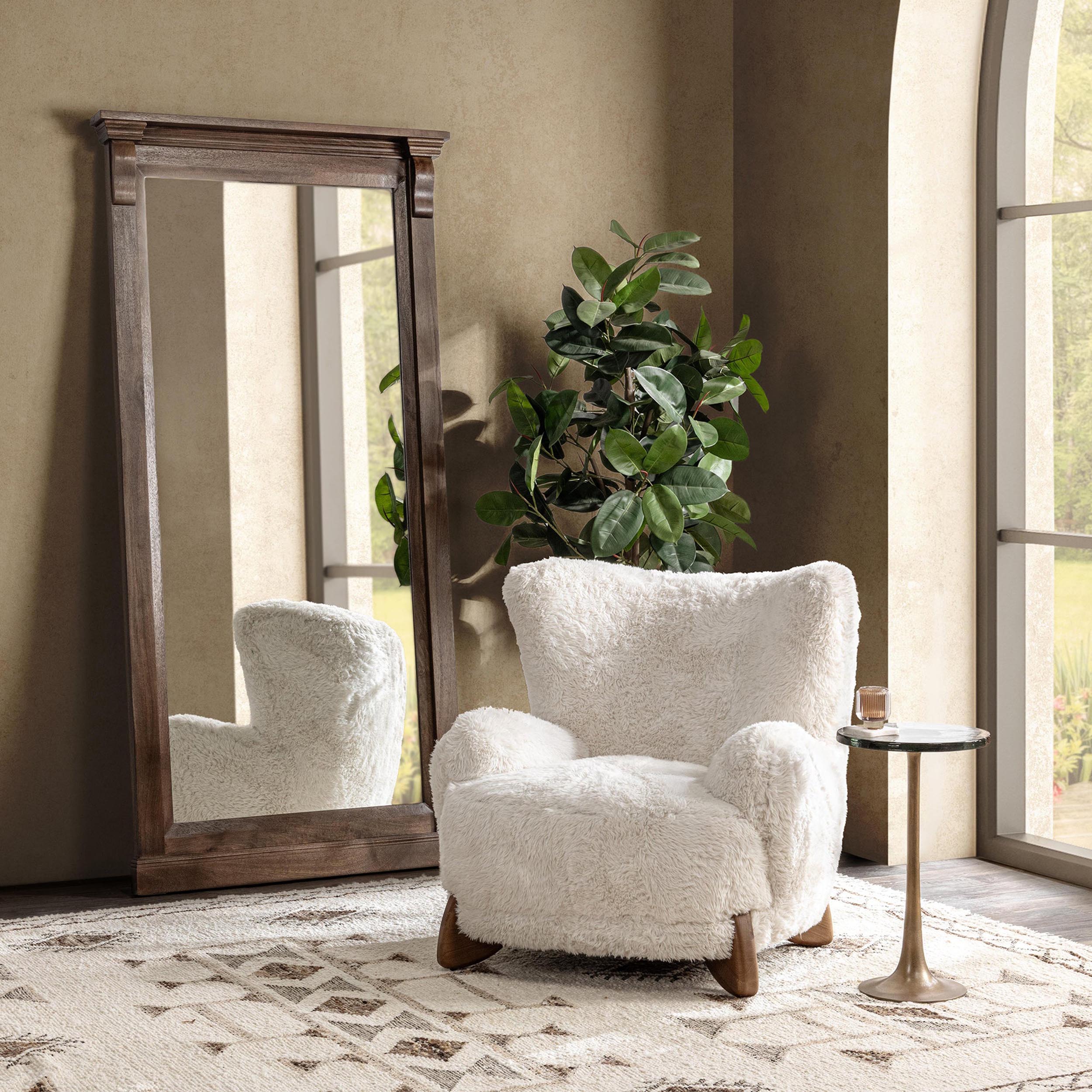 Riya Accent Chair, Natural