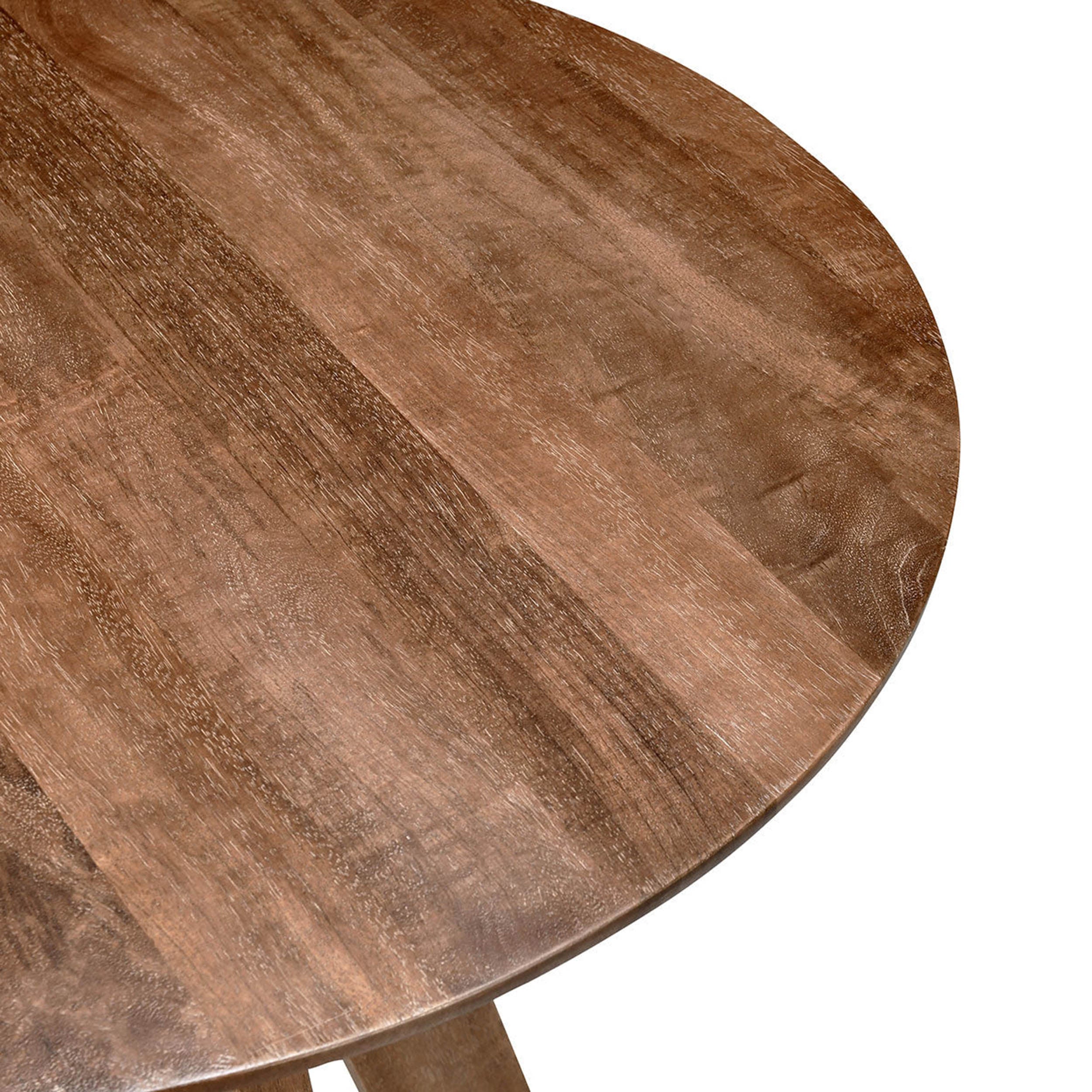 Rodrigo Round Bar Table, Hickory Brown