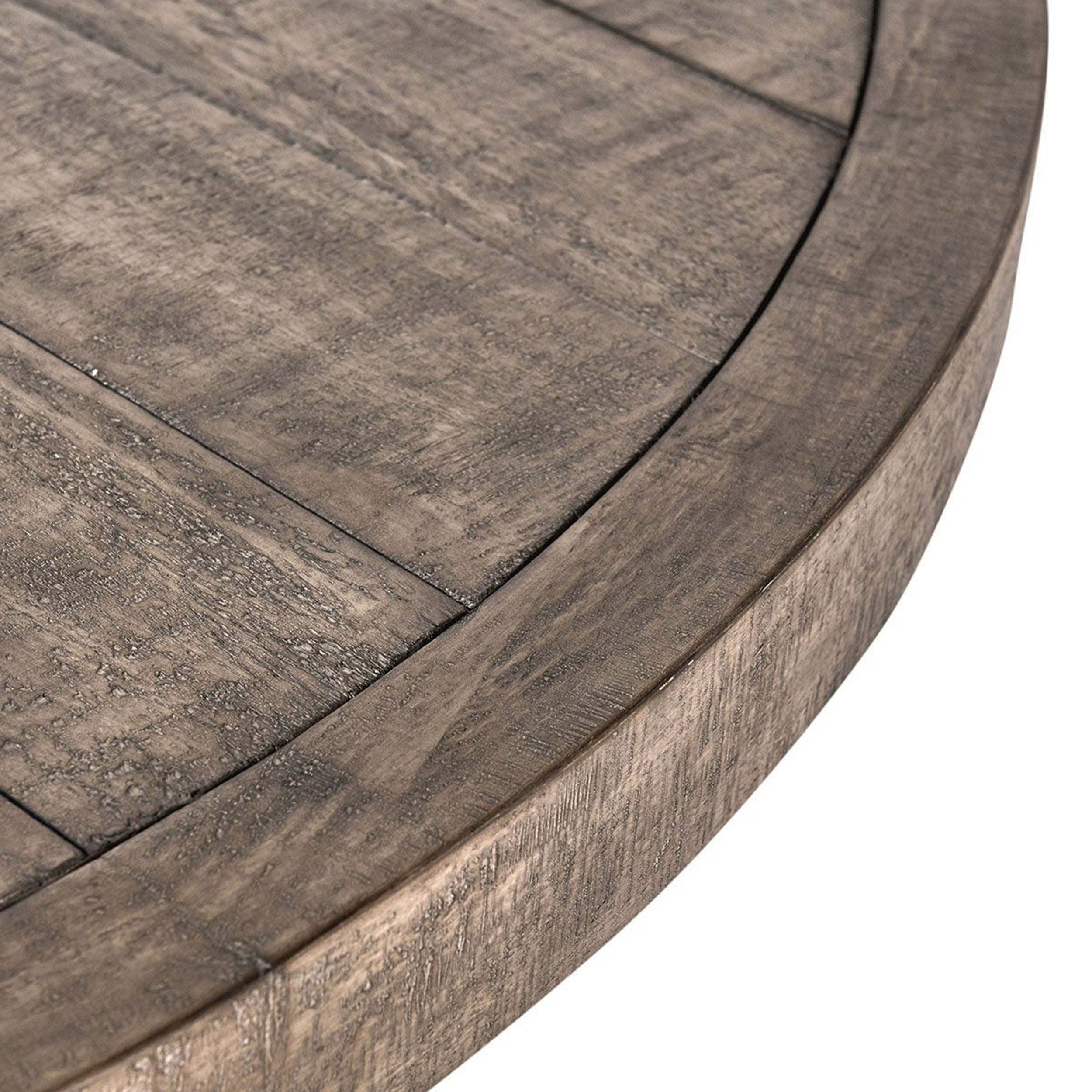 Rosemount Round Dining Table, Aged Brown