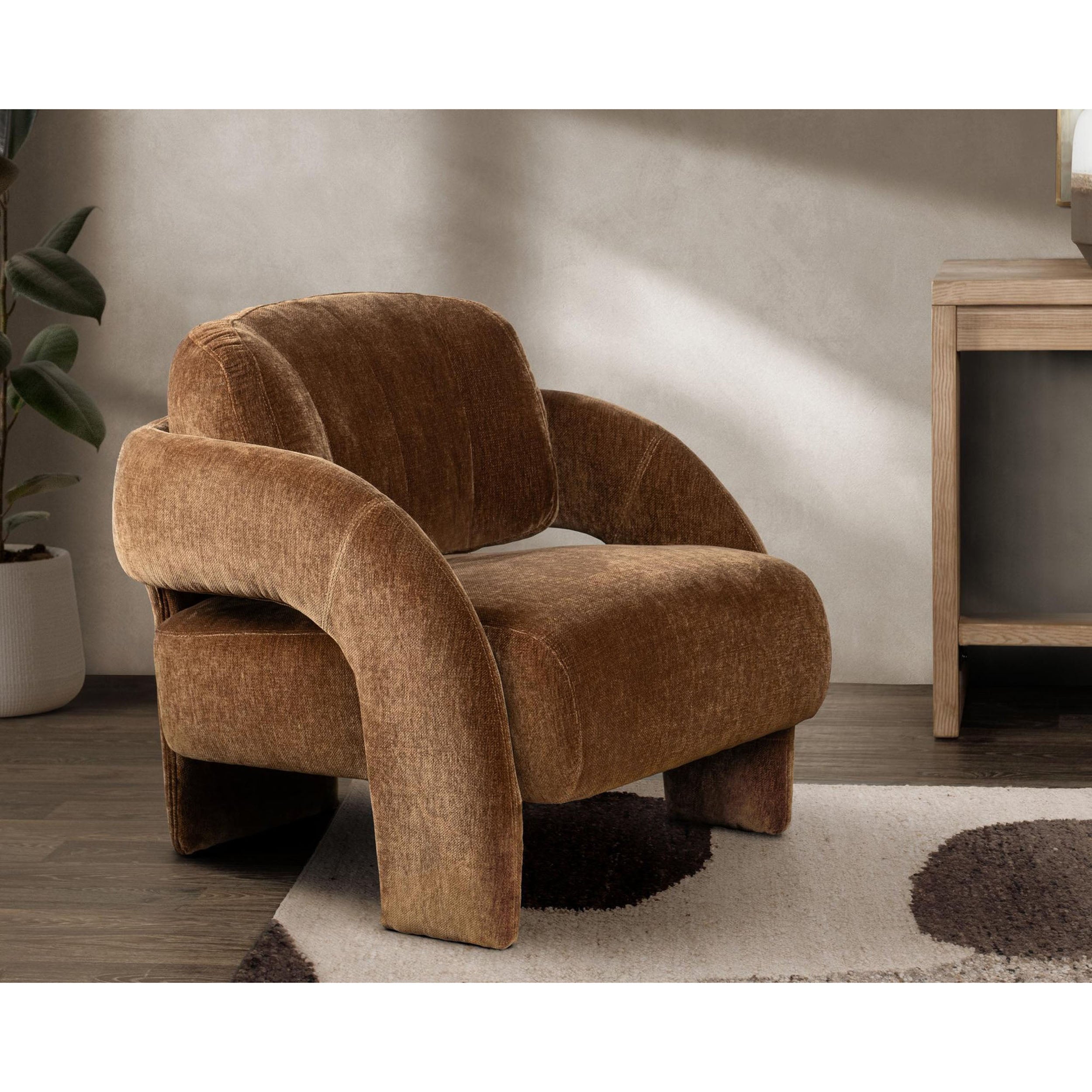 Salino Lounge Chair, Bronze