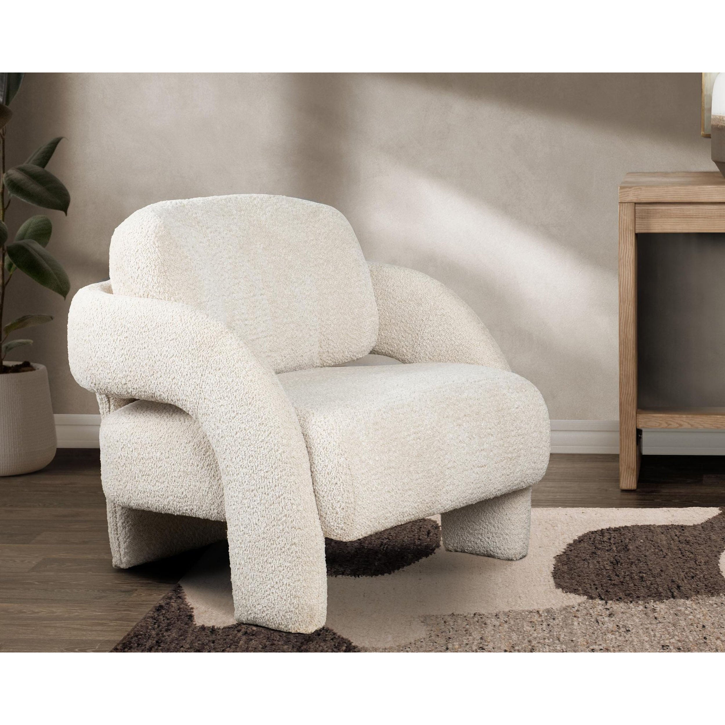 Salino Lounge Chair, Natural