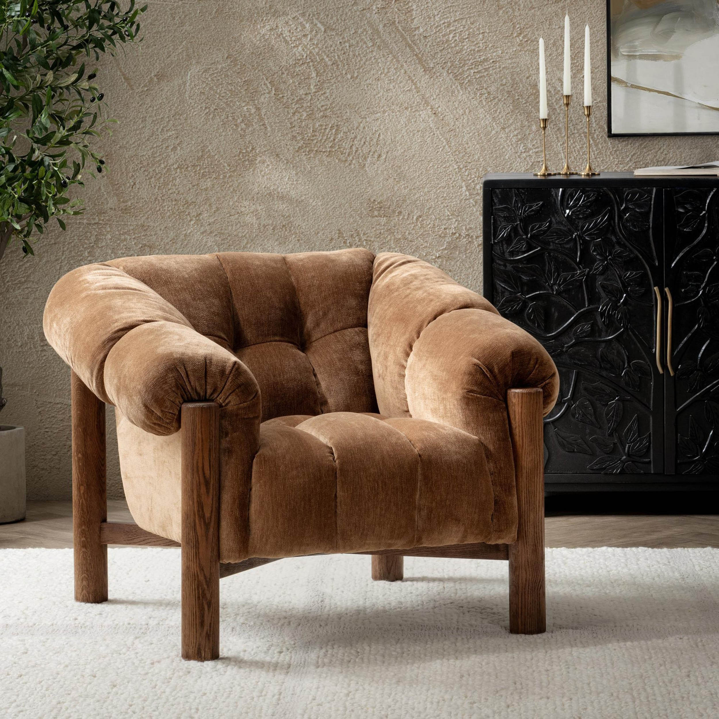 Sansa Accent Chair, Bronze