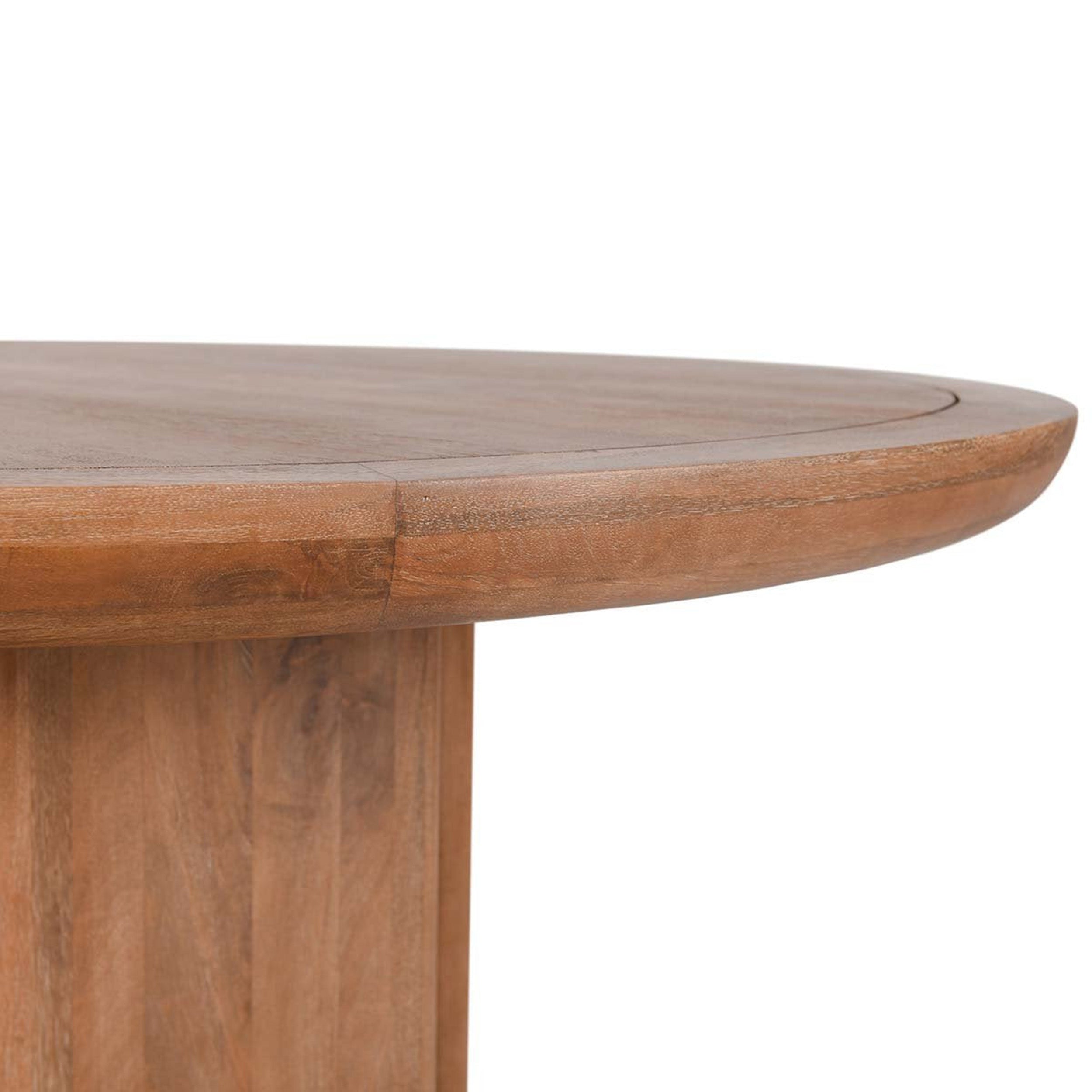 Selena Round Dining Table, Hickory Brown