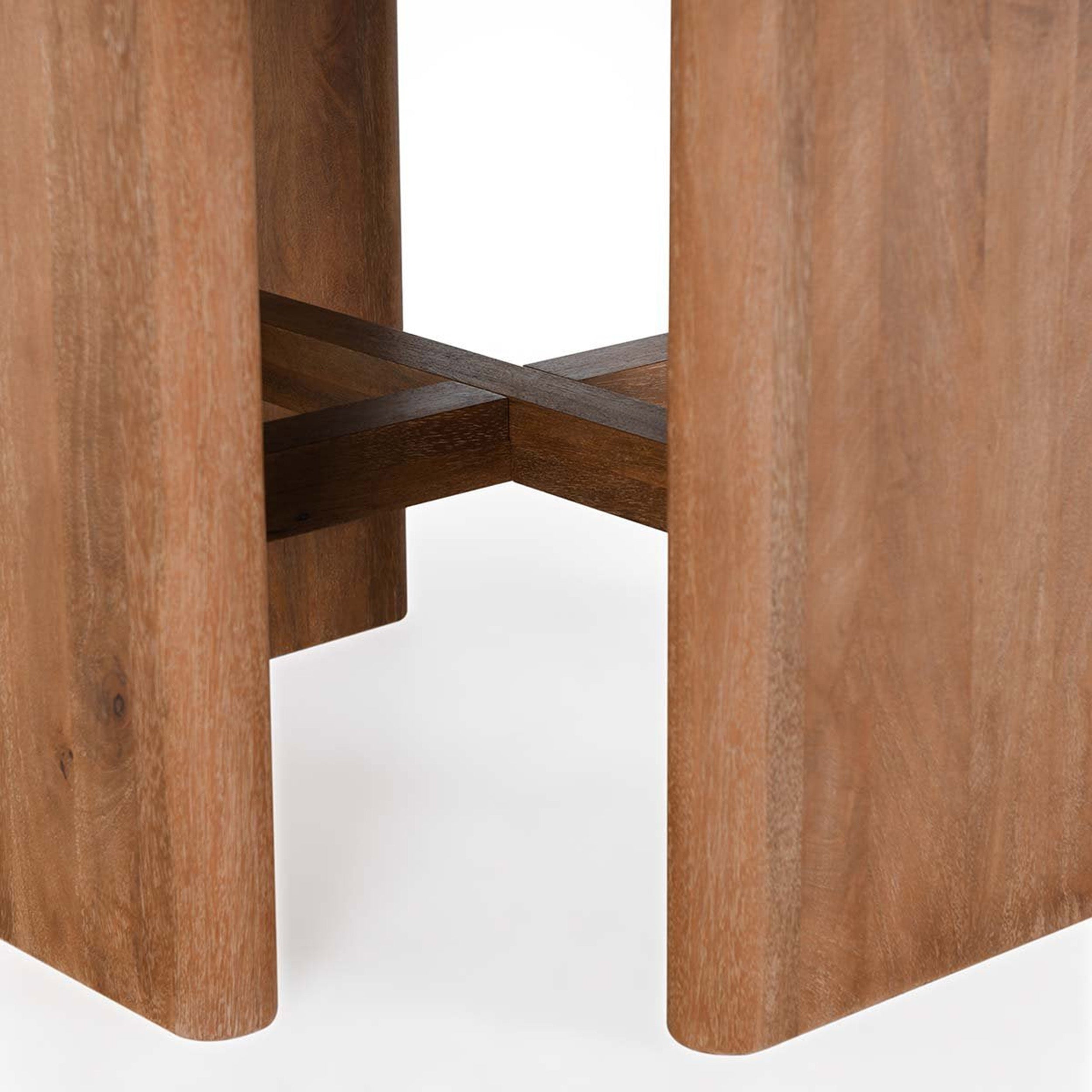 Selena Round Dining Table, Hickory Brown