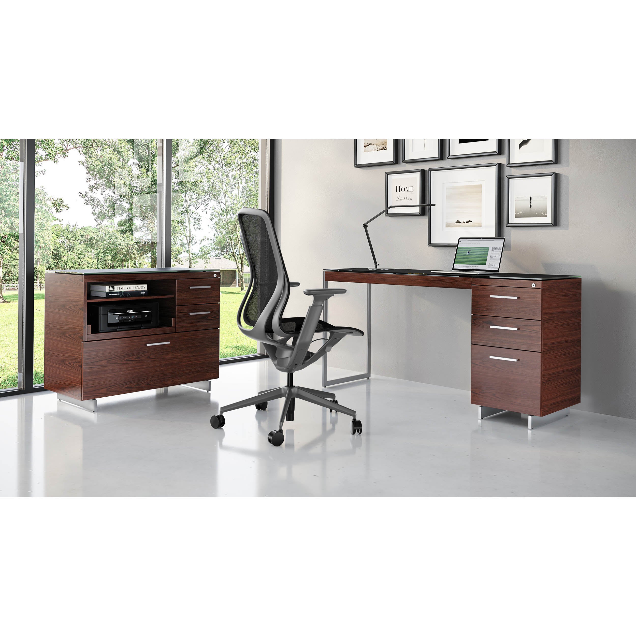 Sequel 20 6114, Chocolate Stained Walnut/Satin Nickel