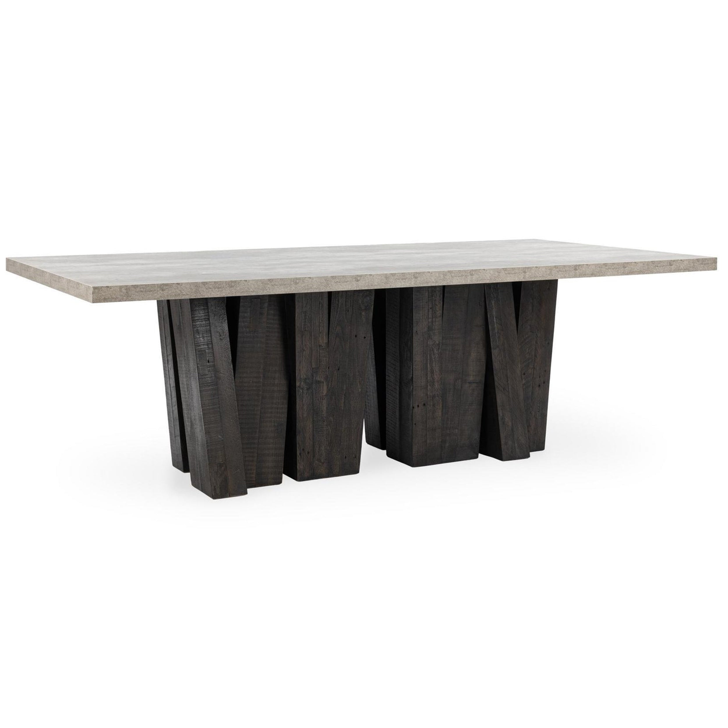 Simone Dining Table, Olive Brown