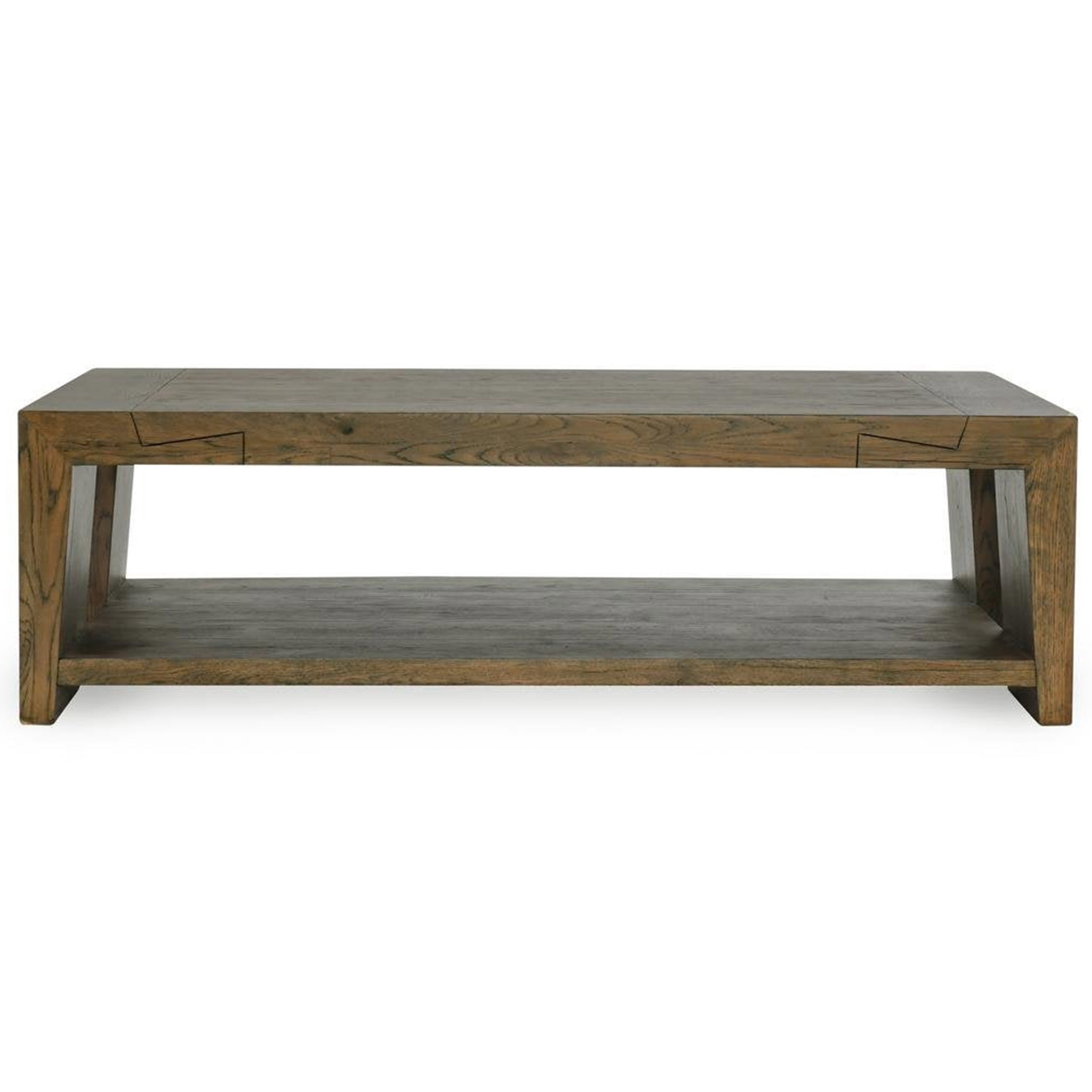 Troy Coffee Table, Suede Brown