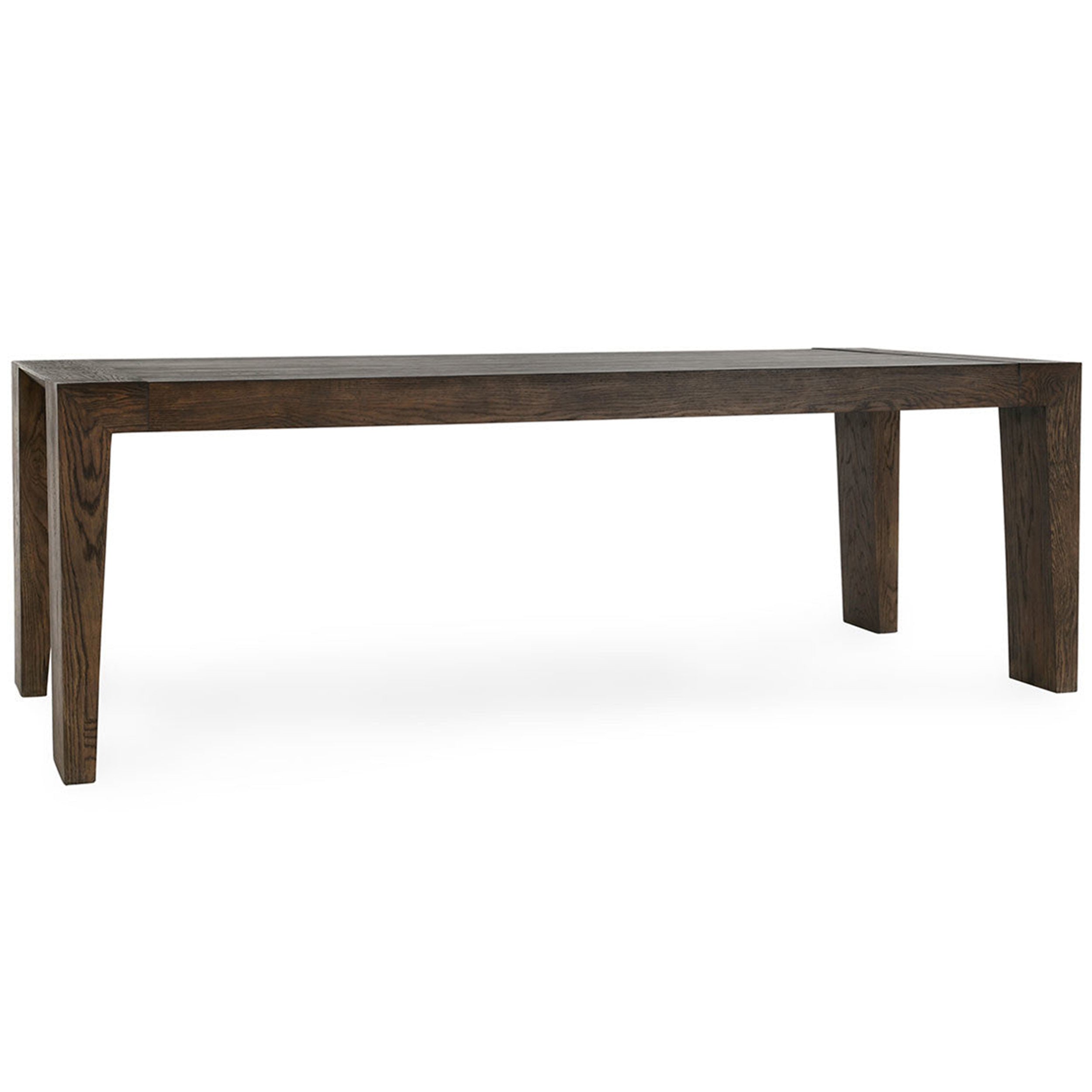 Troy Dining Table, Suede Brown