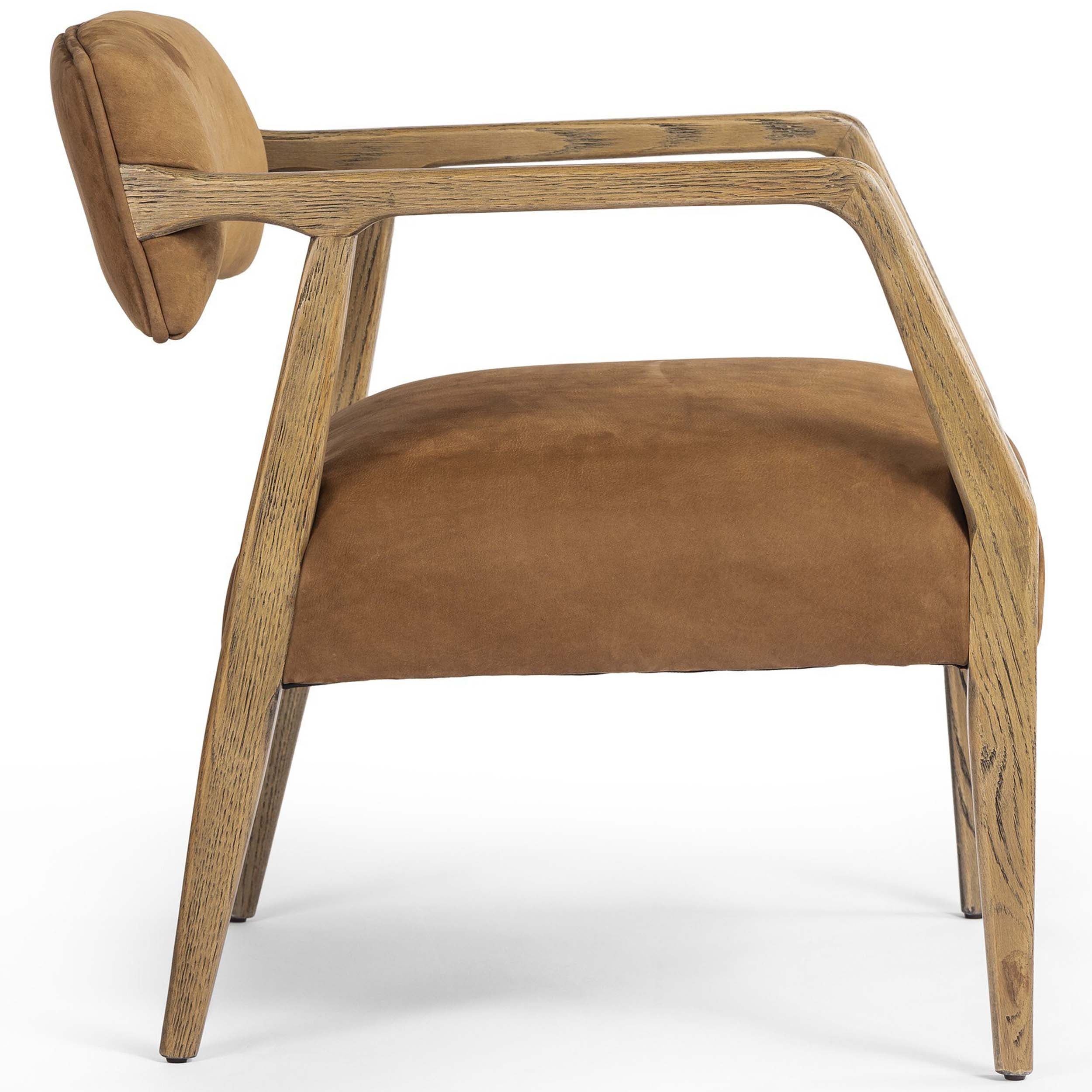 Tyler Armchair, Nubuck Cognac