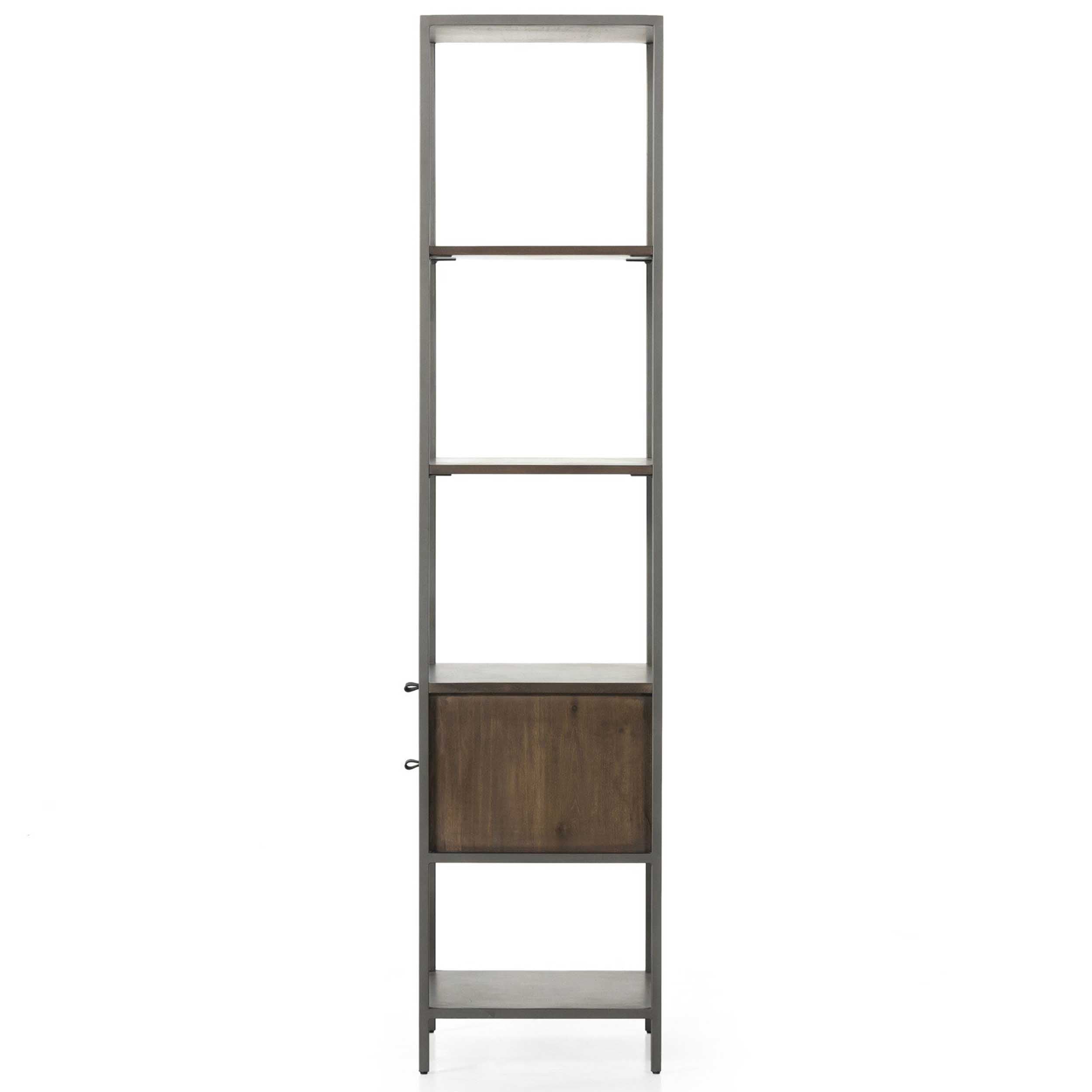 Trey Bookshelf, Natural Iron/Auburn Poplar