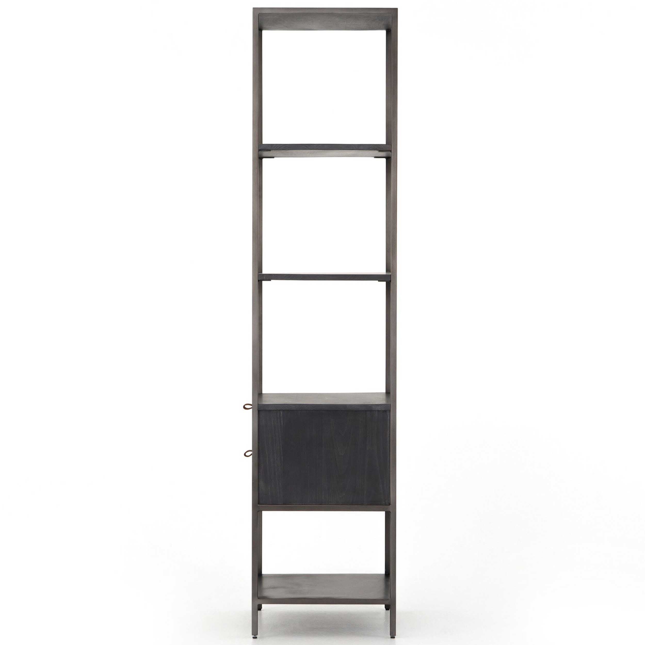 Trey Bookshelf, Natural Iron/Black Wash Poplar