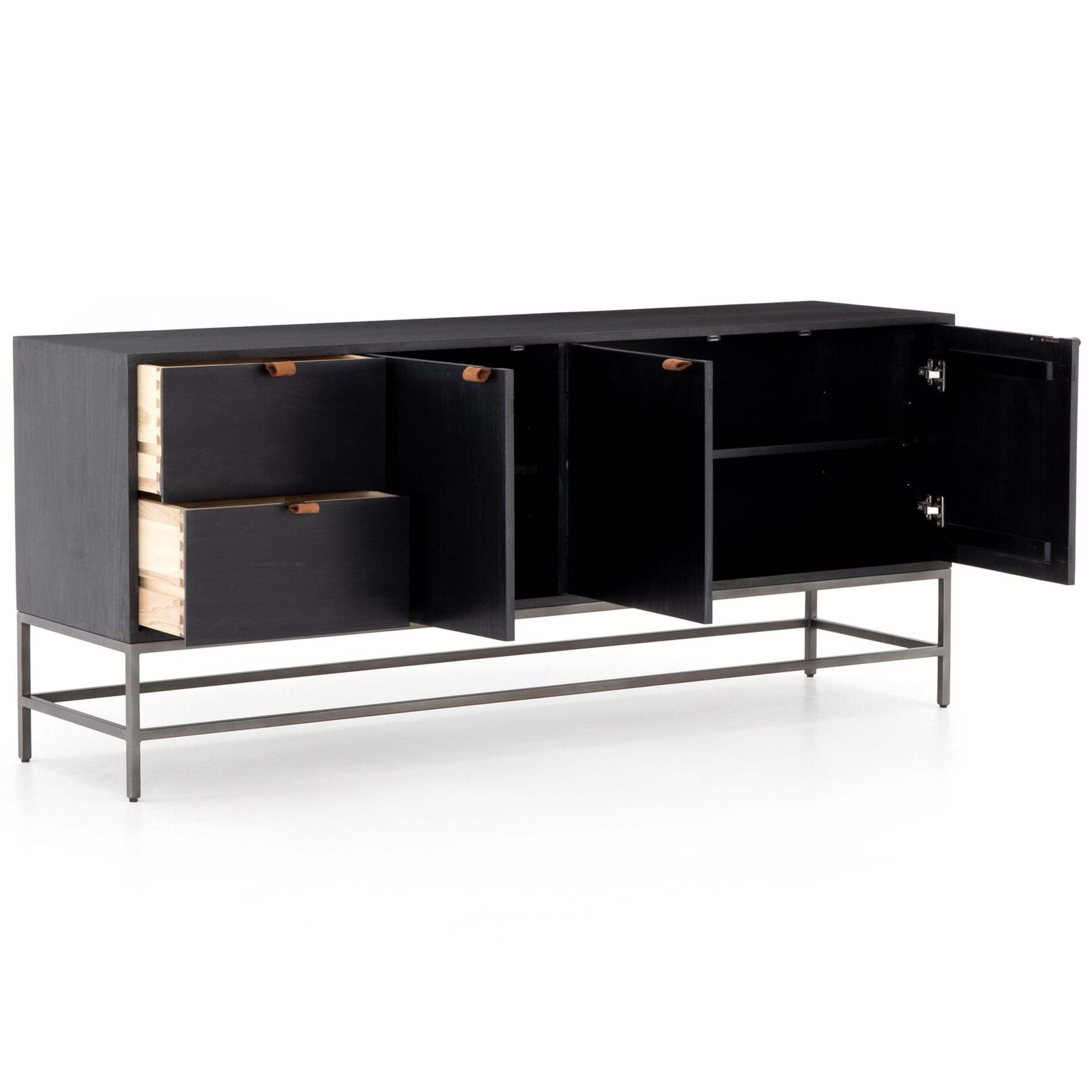 Trey Sideboard, Black Wash Poplar