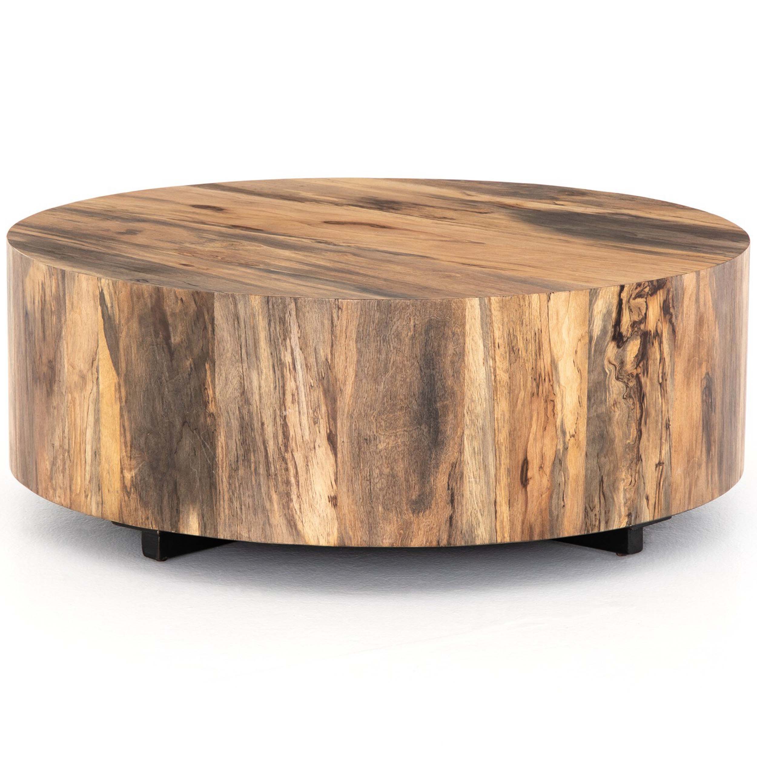 Hudson Round Coffee Table, Spalted Primavera
