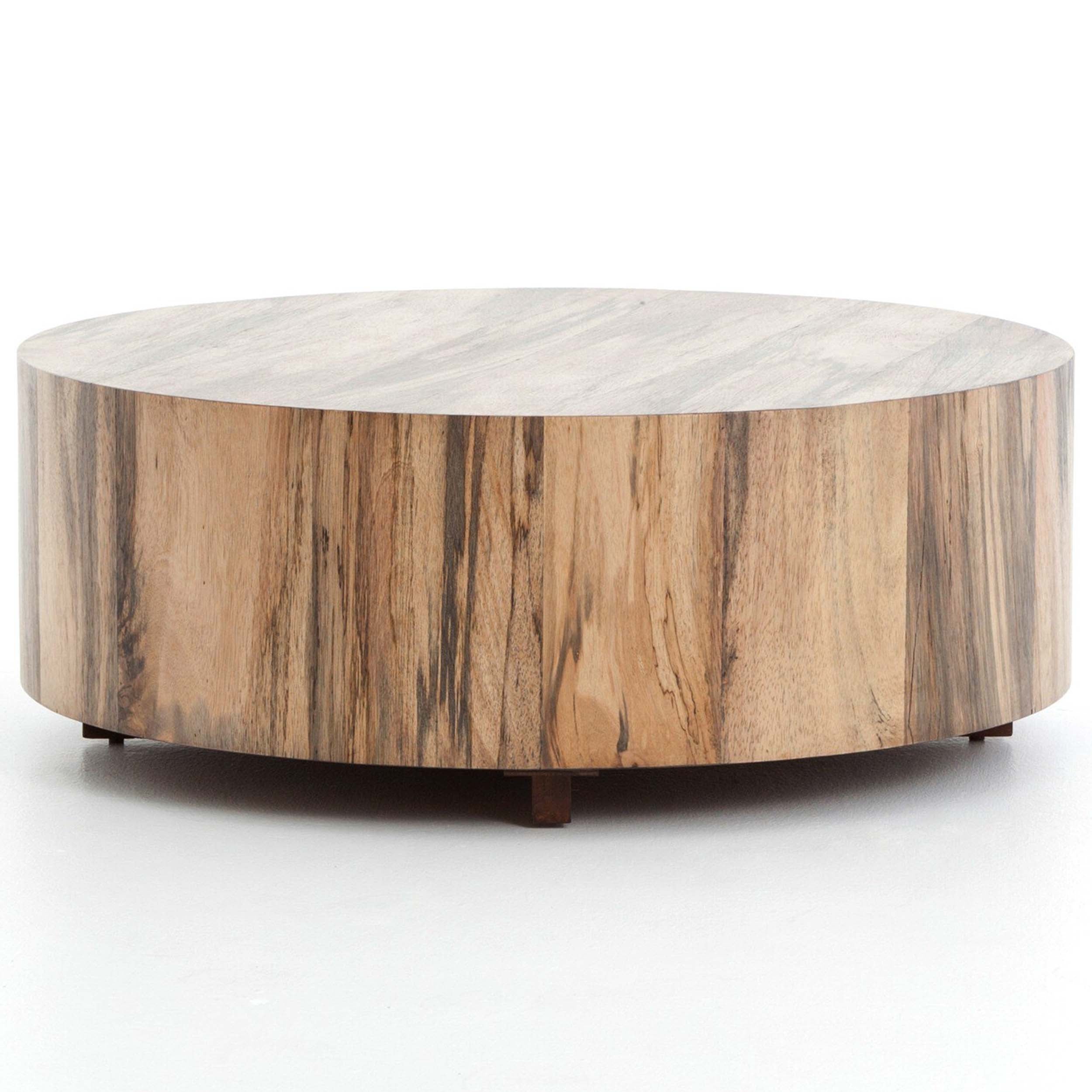 Hudson Round Coffee Table, Spalted Primavera
