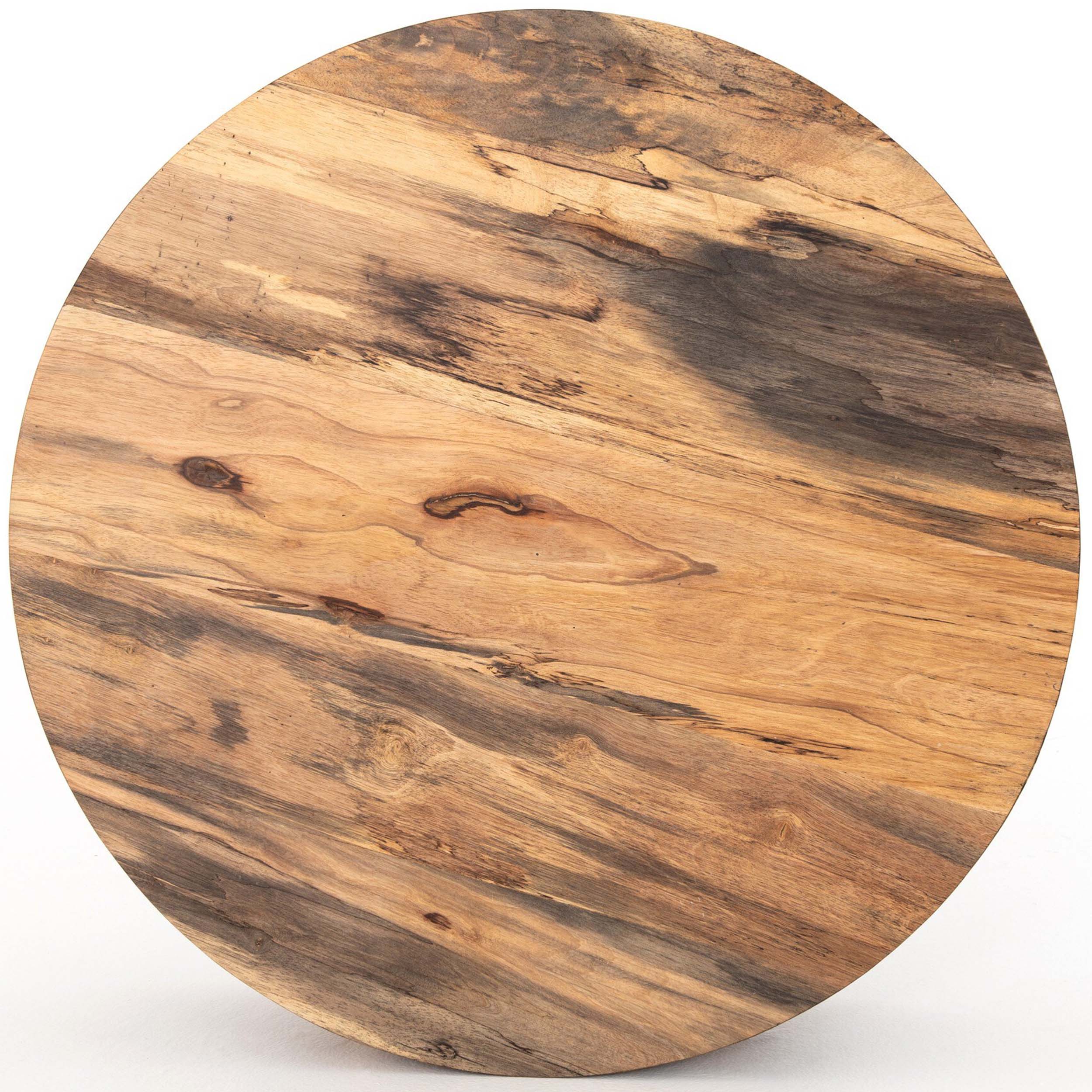 Hudson Round Coffee Table, Spalted Primavera