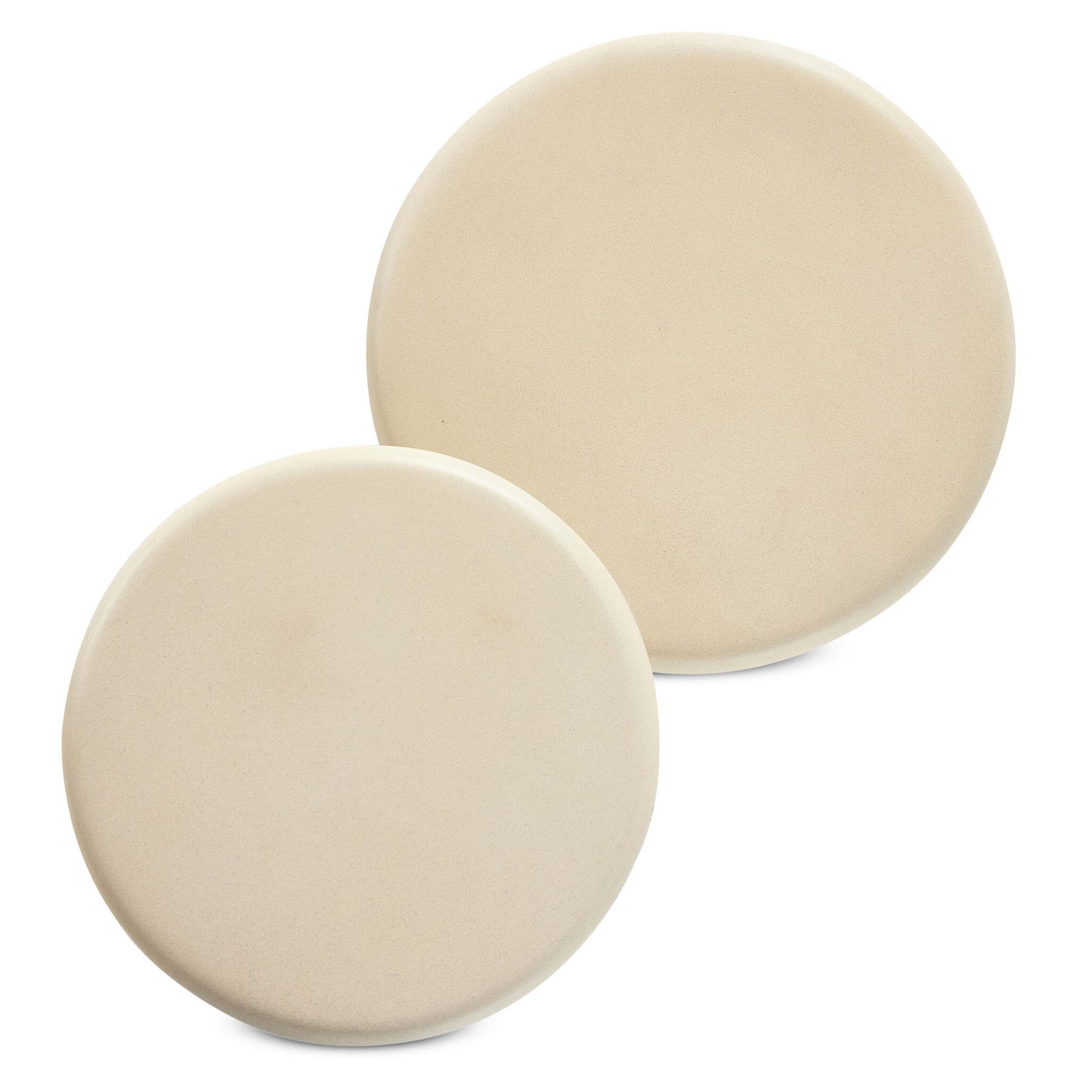 Ravine Concrete Accent Tables Set Of 2, Parchment White