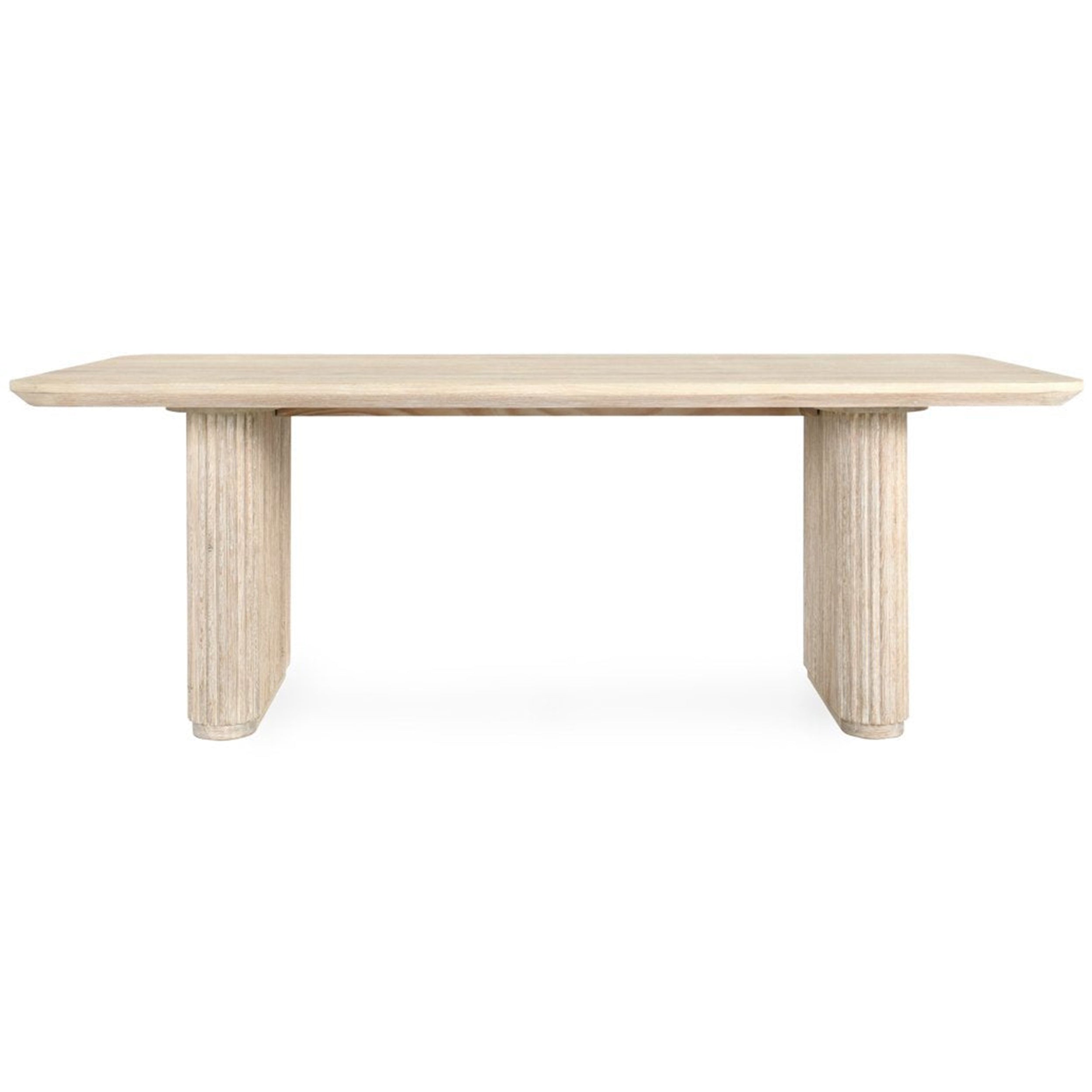 Vander Rectangular Dining Table, Cream Washed
