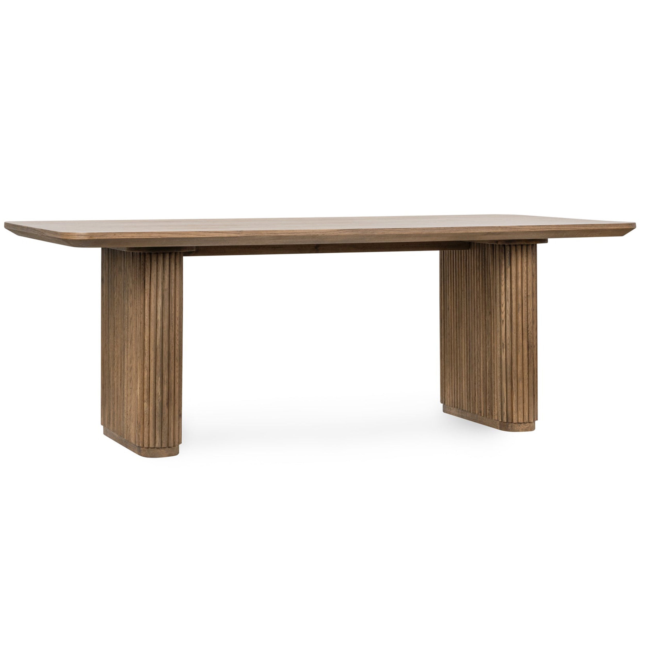 Vander Rectangular Dining Table, Tawny Brown