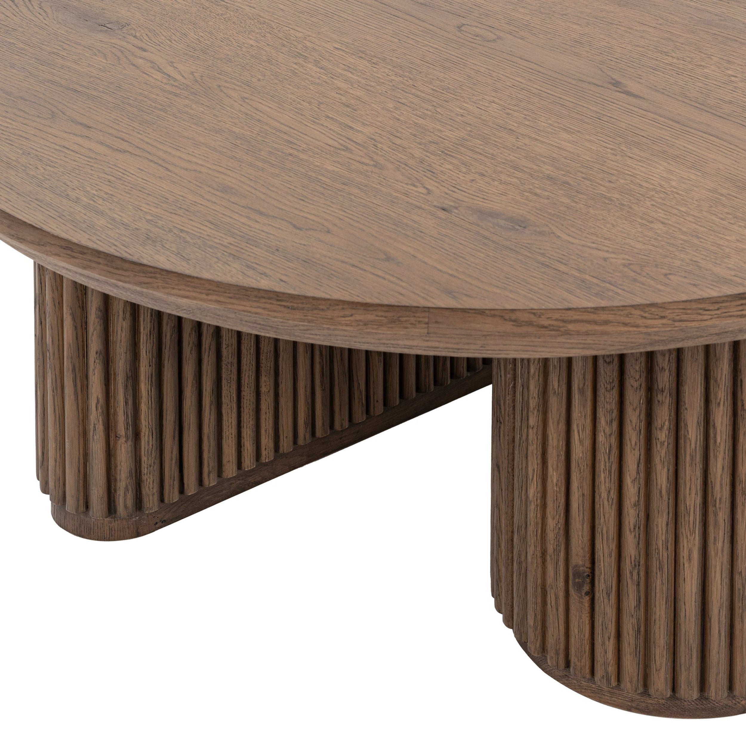 Vander Round Coffee Table, Tawny Brown