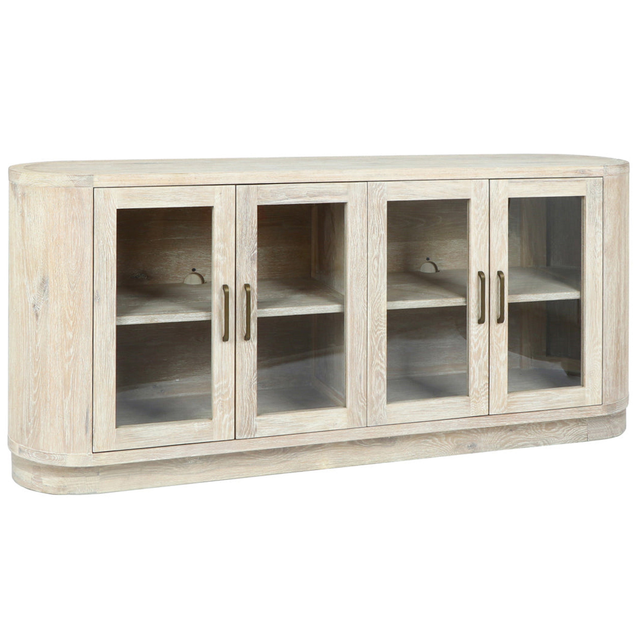 Vander Solid Wood 4Dr Buffet, Cream Washed