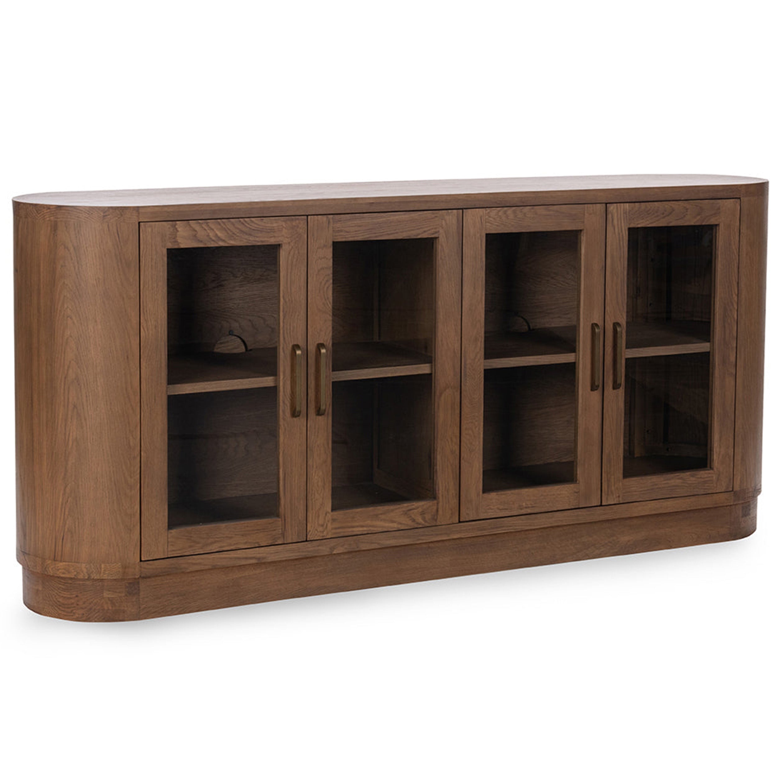Vander Solid Wood 4Dr Buffet, Tawny Brown