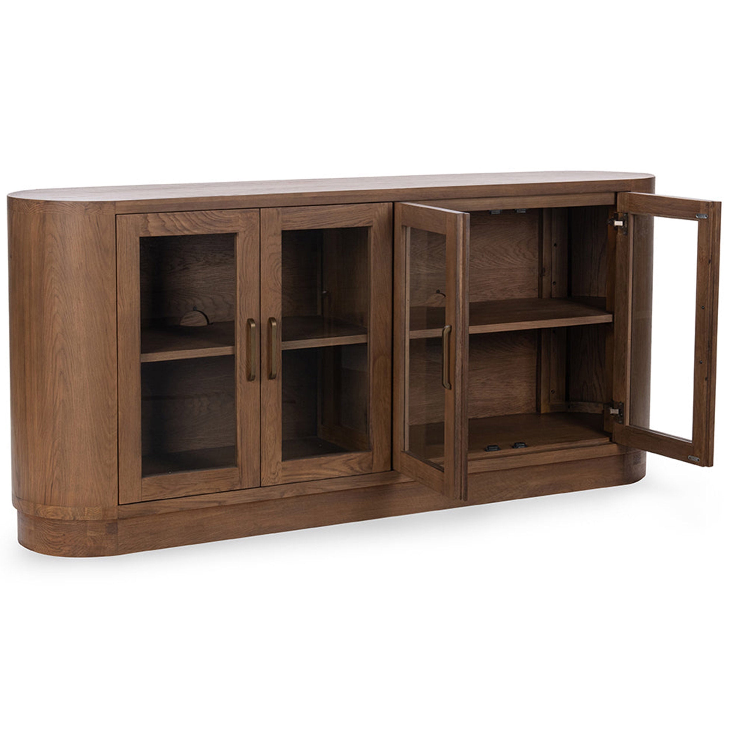 Vander Solid Wood 4Dr Buffet, Tawny Brown