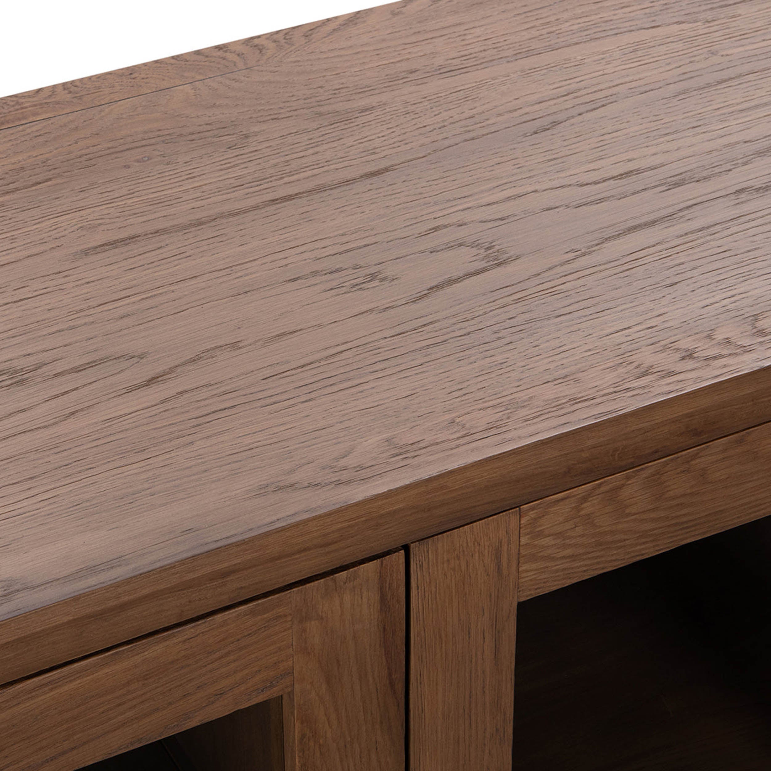 Vander Solid Wood 4Dr Buffet, Tawny Brown