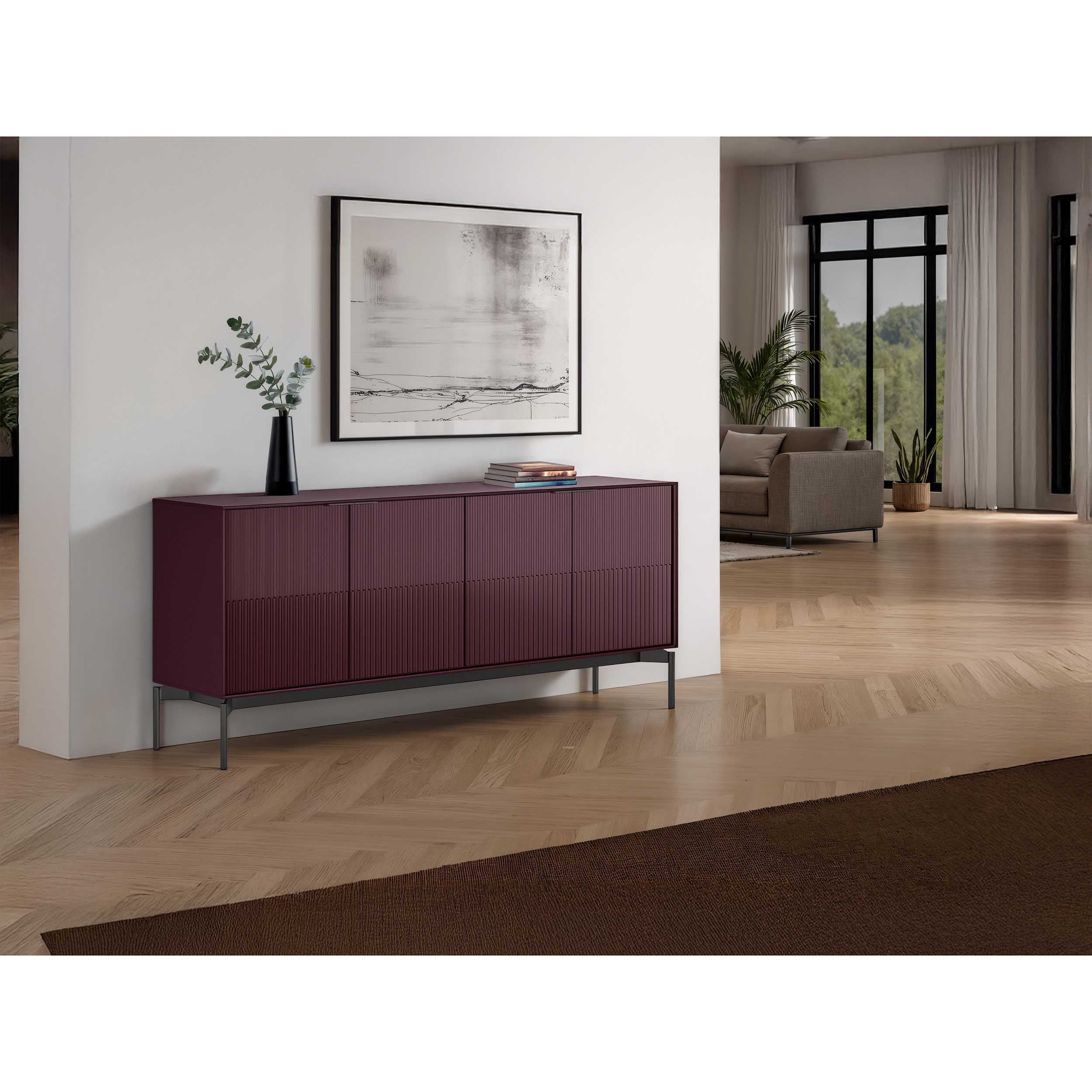 Zig 7649, Merlot/Brushed Carbon