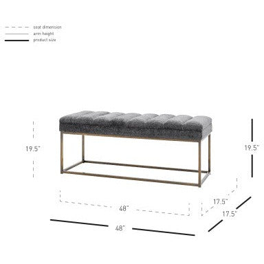 Darius Fabric Bench