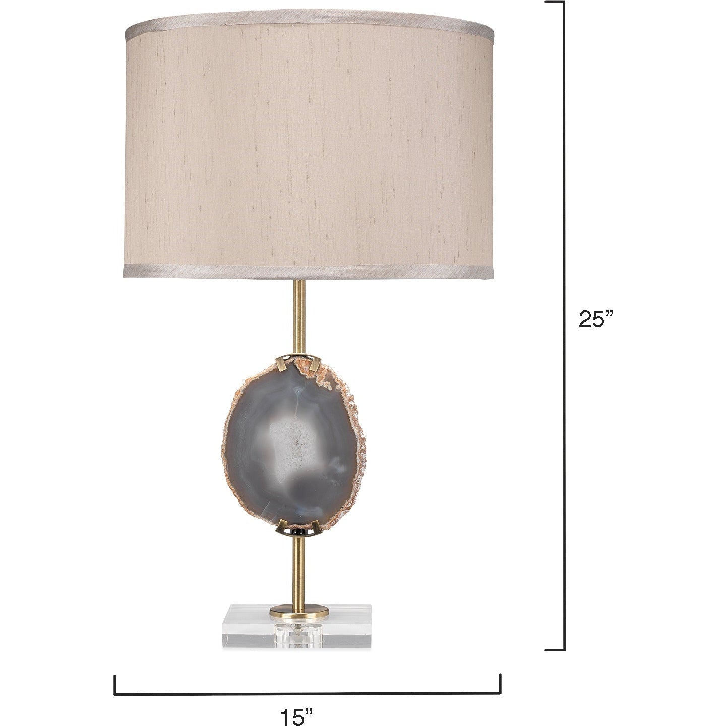 Agate Slice Table Lamp