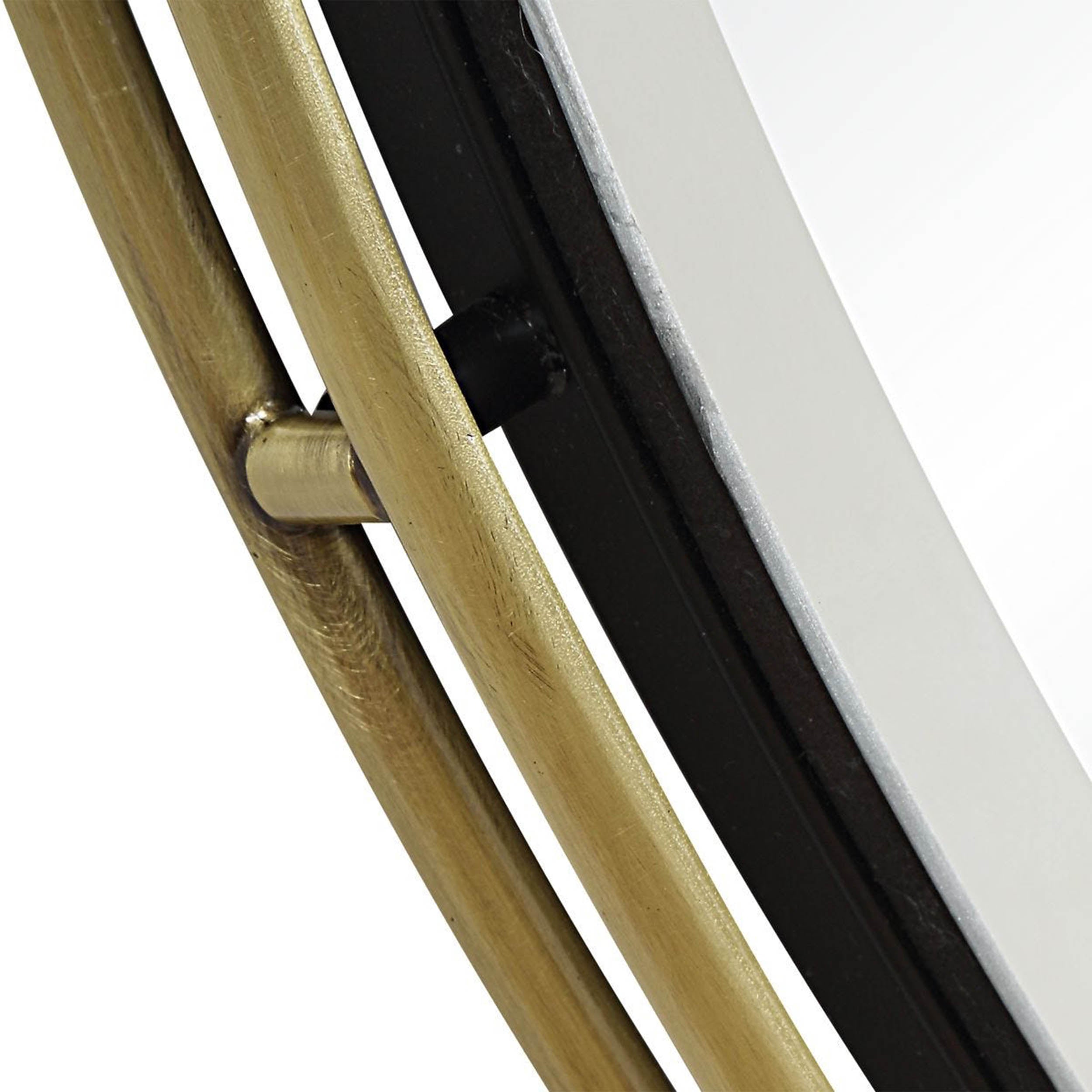 Wesley Round Mirror, Gold