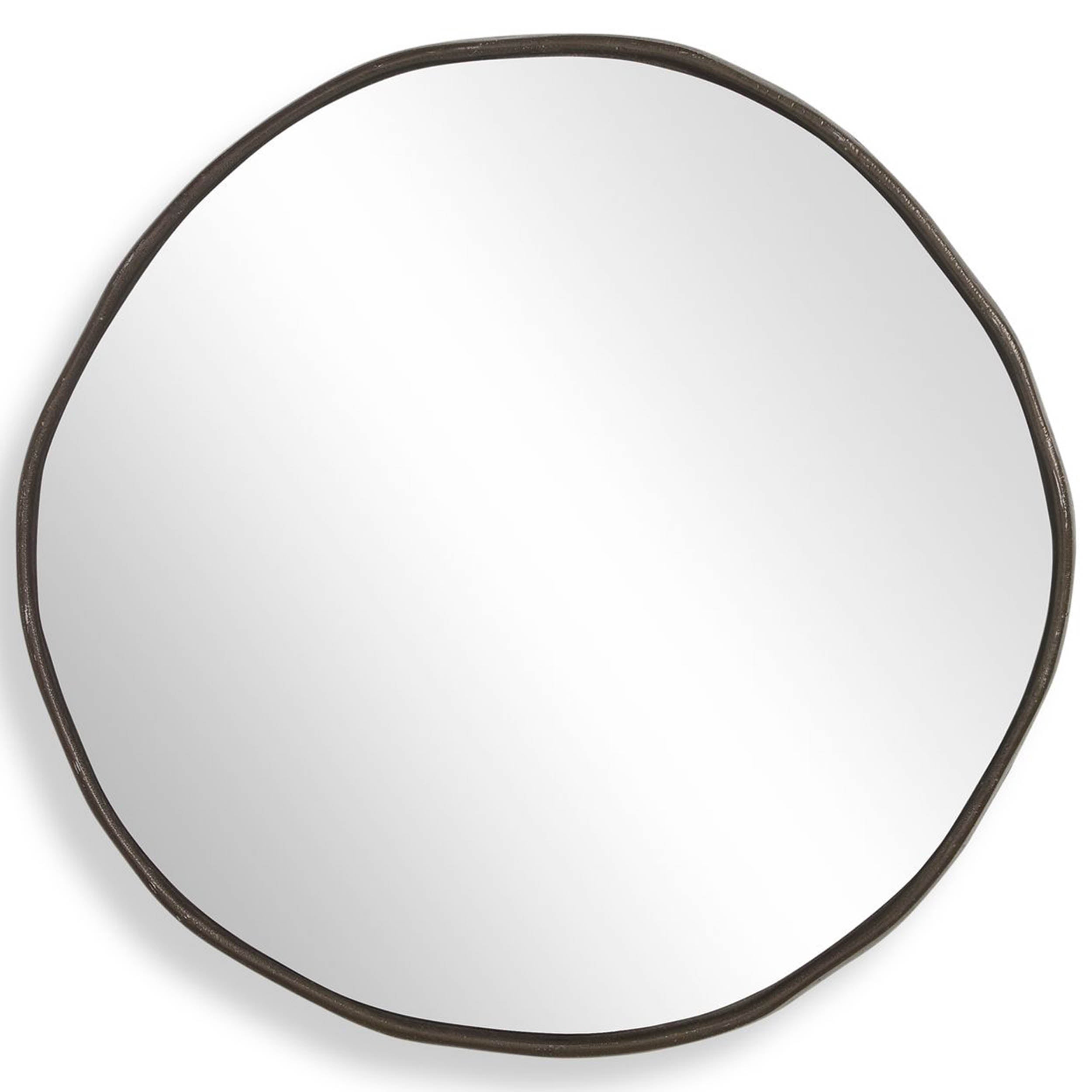 Lowen Round Mirror, Bronze