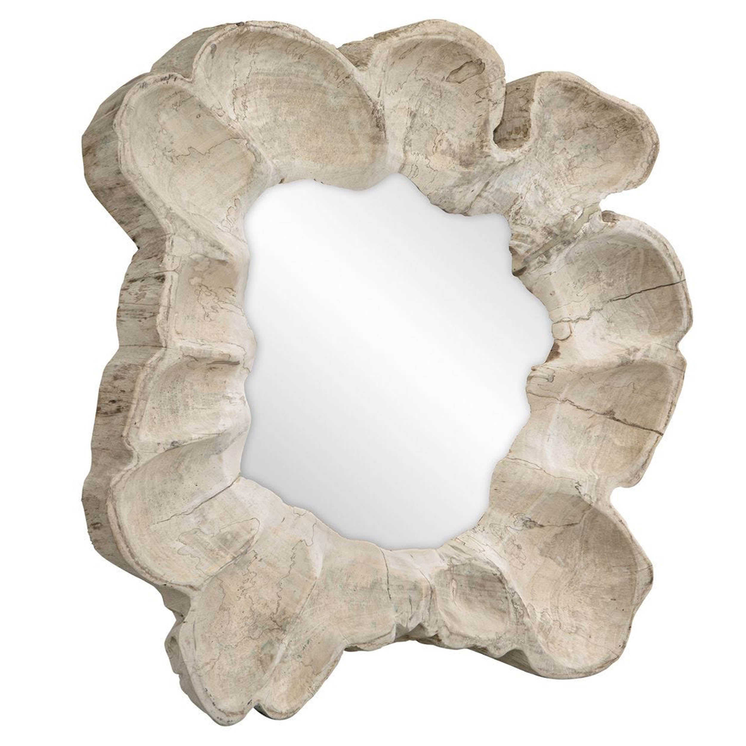 Ariadne Round Mirror, Beige
