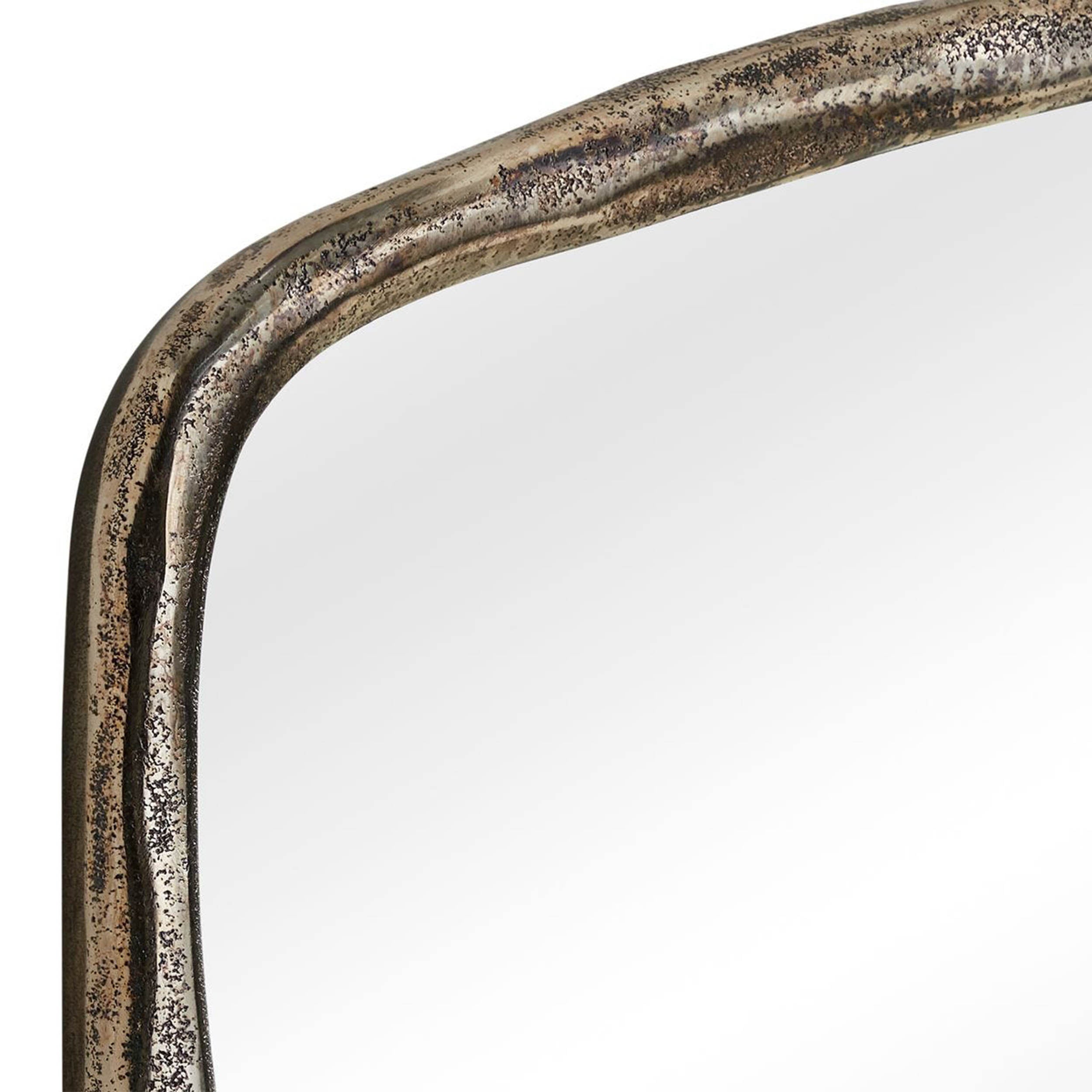 Hammered Arch Mirror, Silver