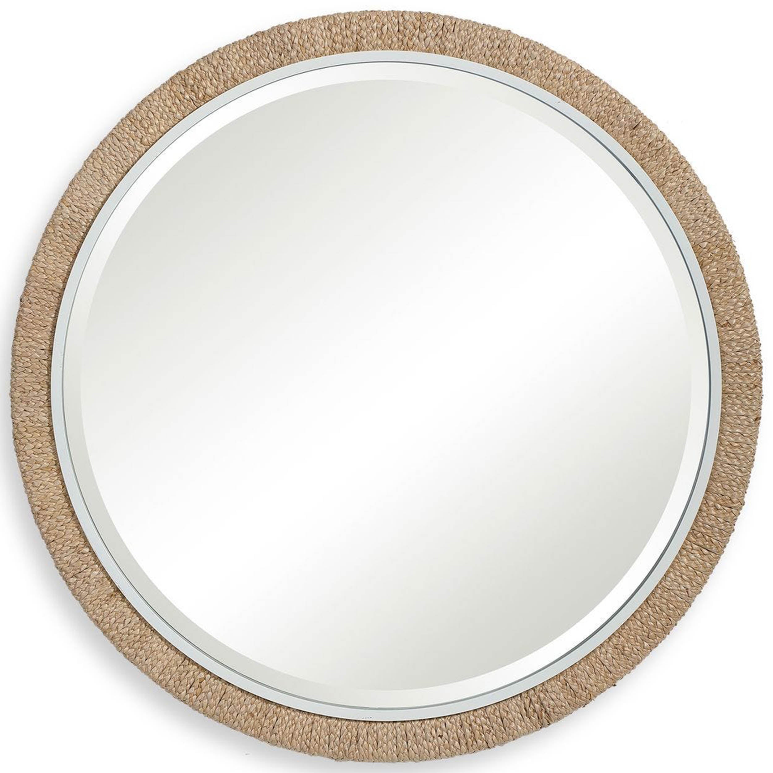 Carbet Round Mirror, White