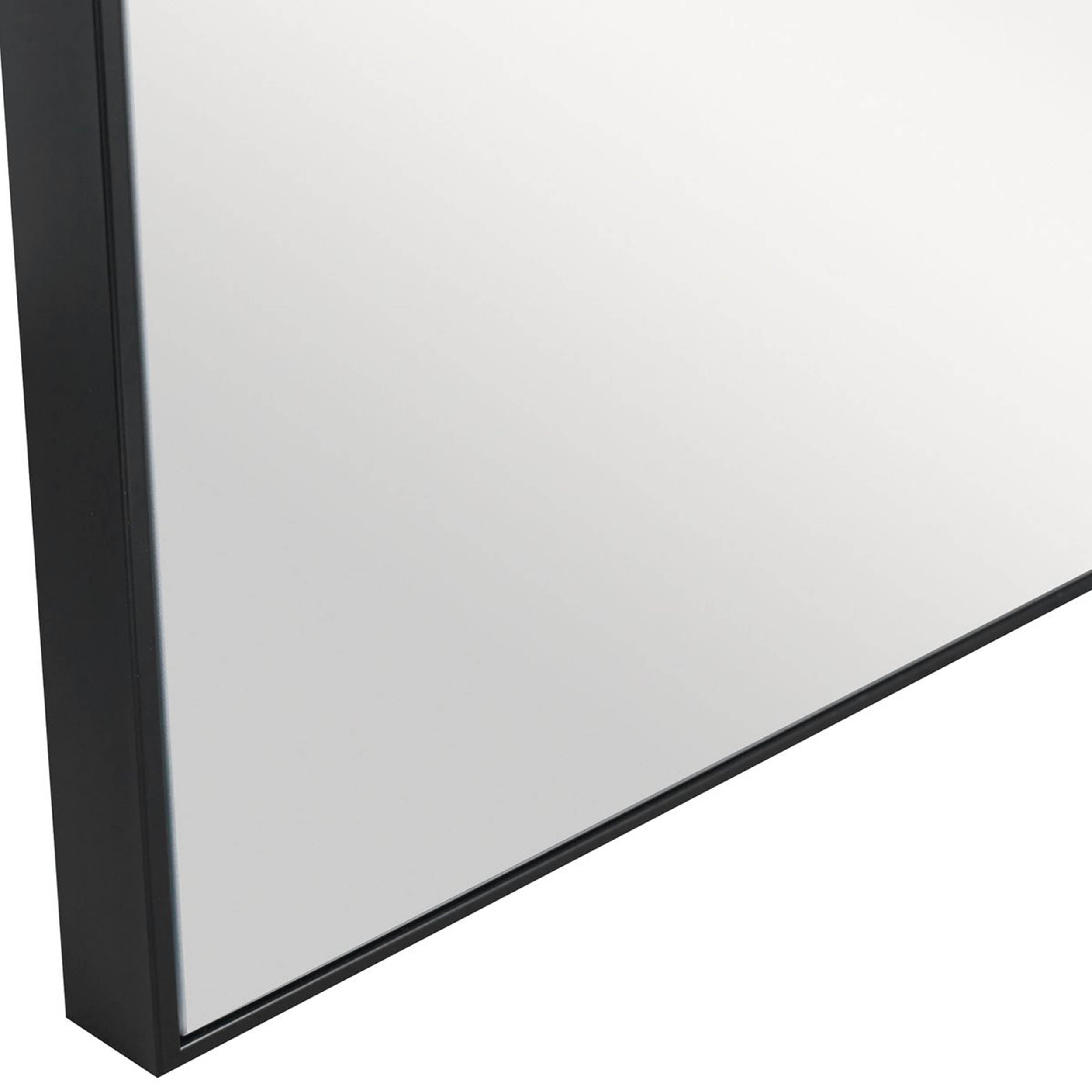 Alexo Square Mirror, Black