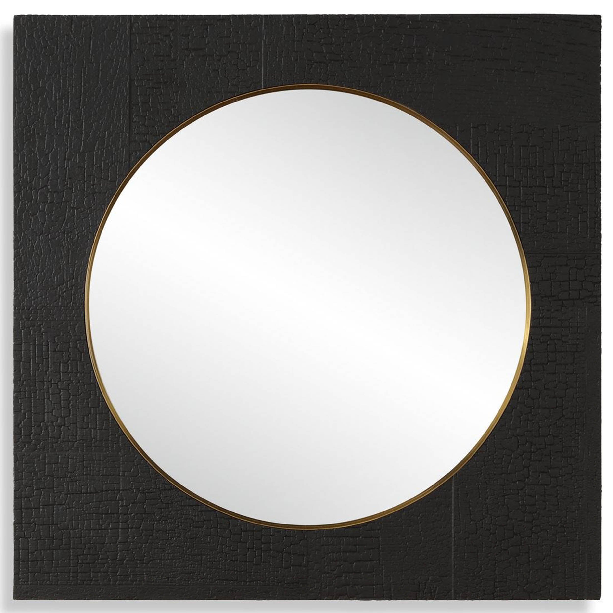Ember Square Mirror, Black
